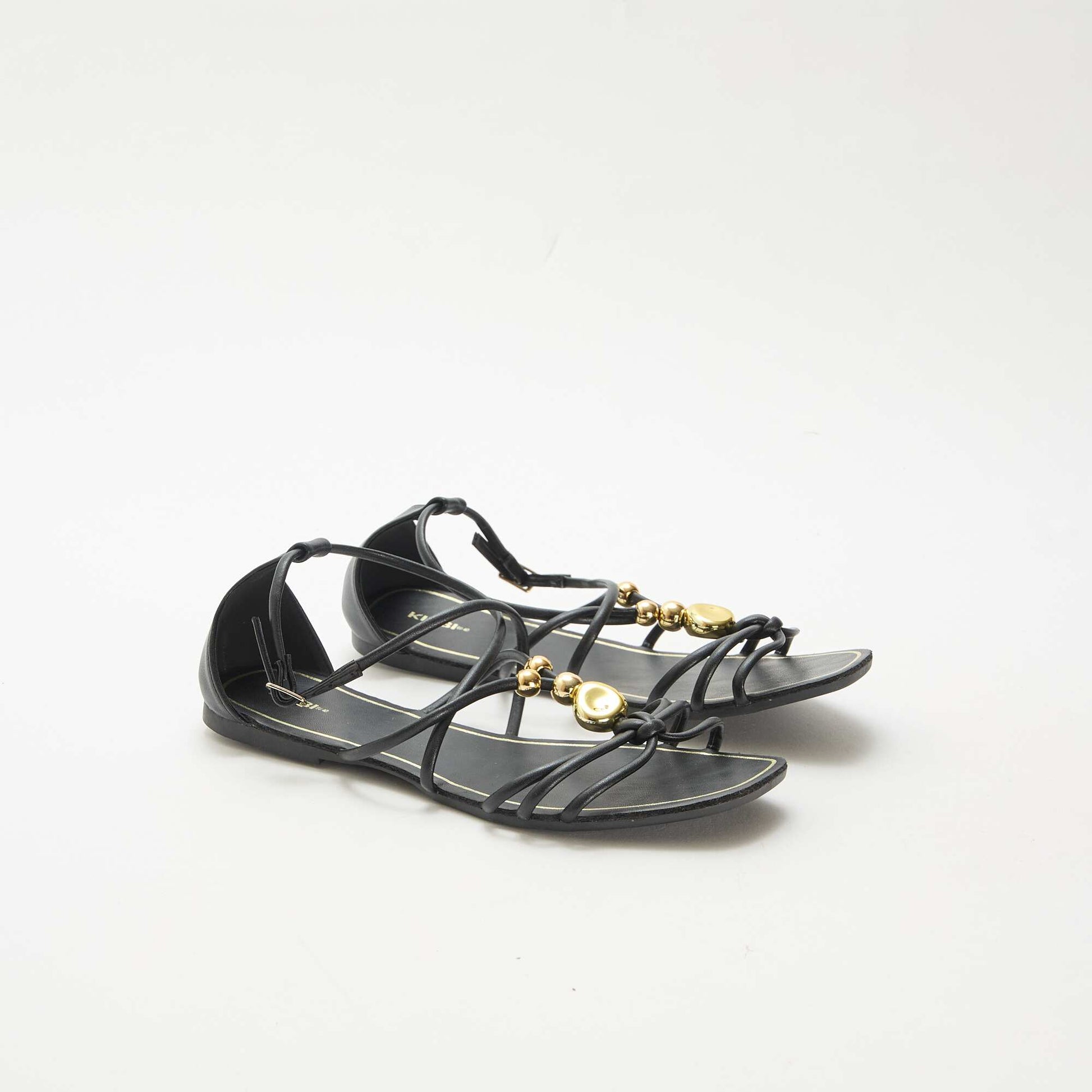 Sandales avec bijoux NOIR