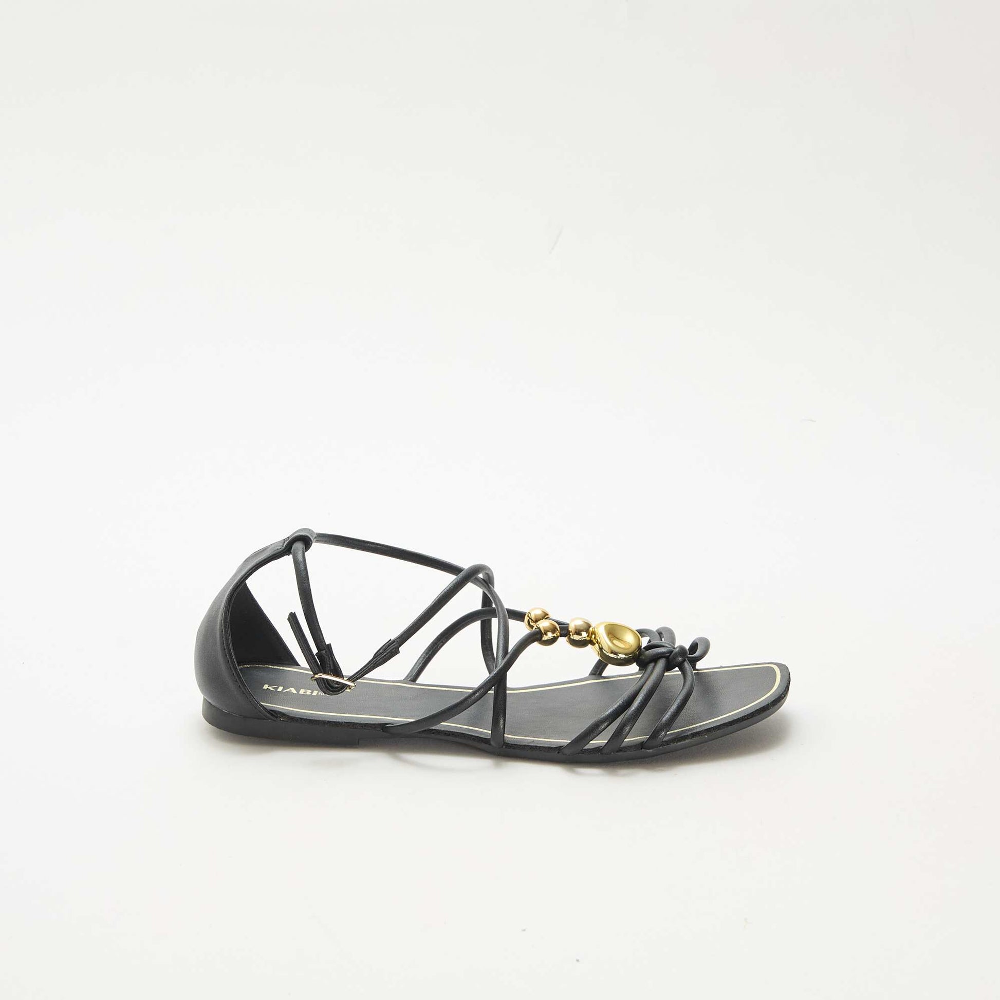 Sandales avec bijoux NOIR