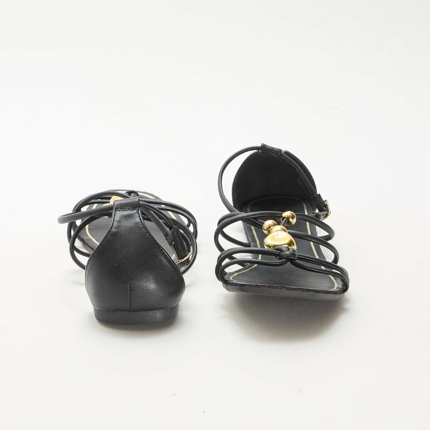 Sandales avec bijoux NOIR
