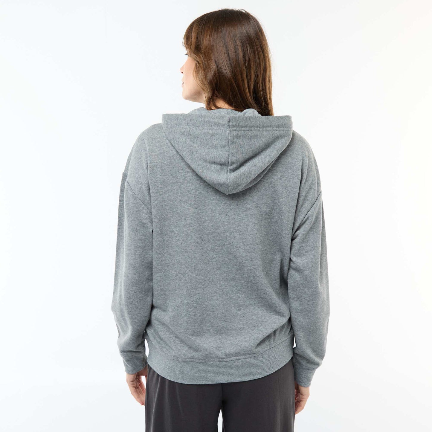 Sweat à capuche d'allaitement GRIS