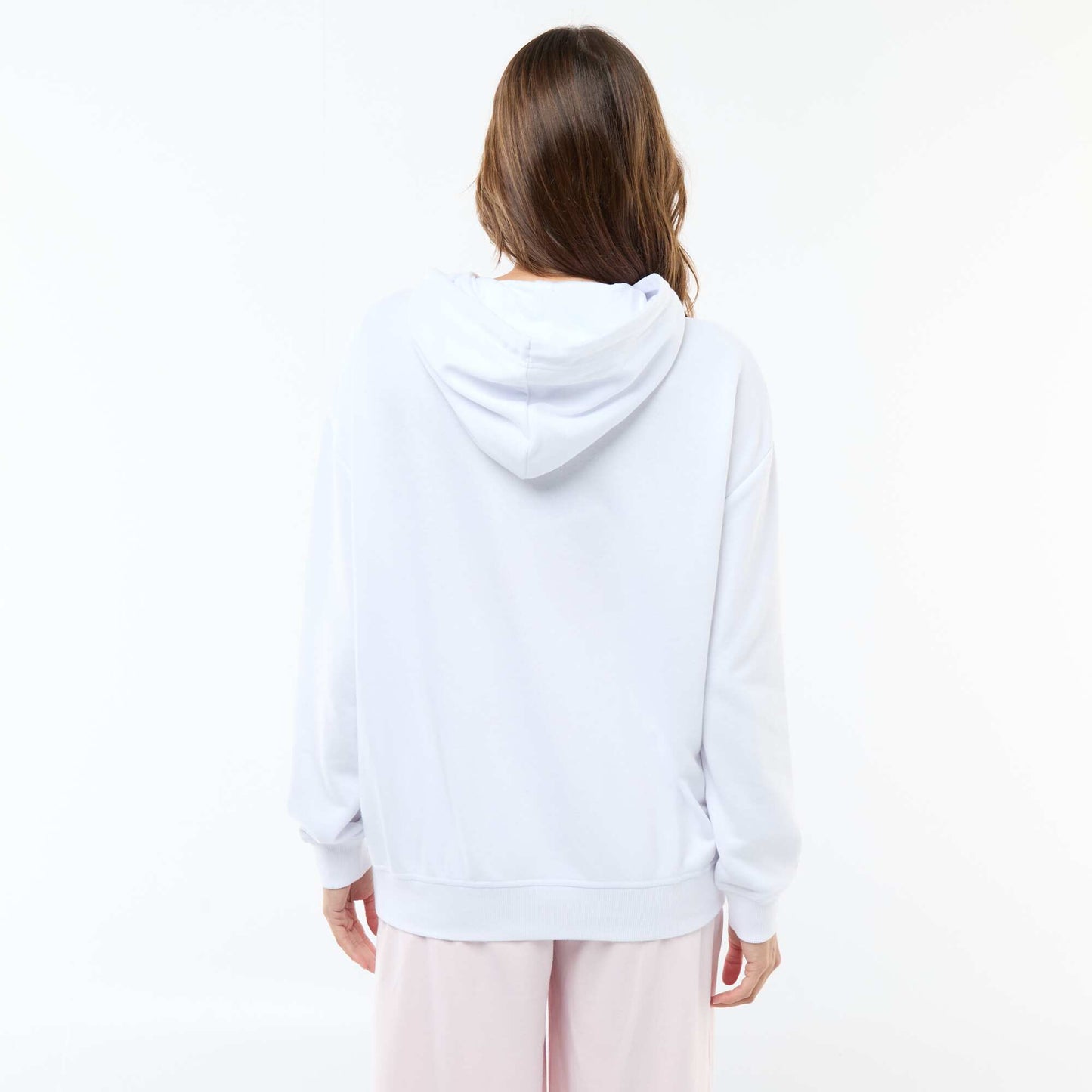 Sweat à capuche d'allaitement BLANC