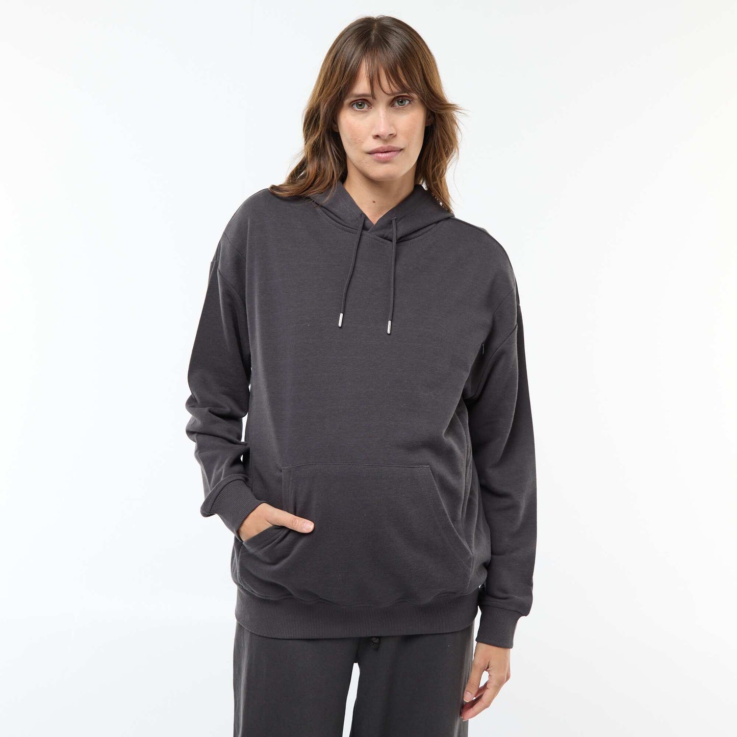 Sweat à capuche d'allaitement NOIR