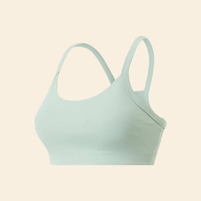 Brassière de sport dos nageur VERT
