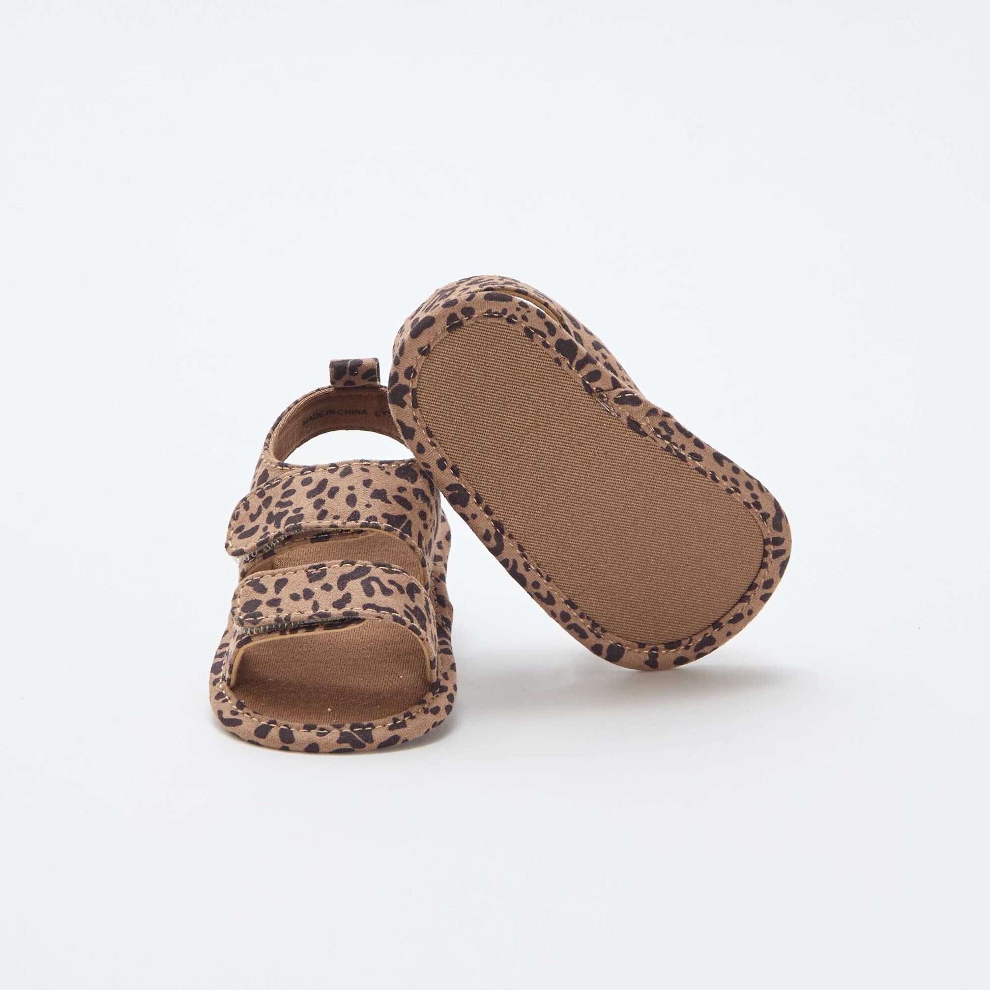 Sandales souples avec 2 brides MARRON