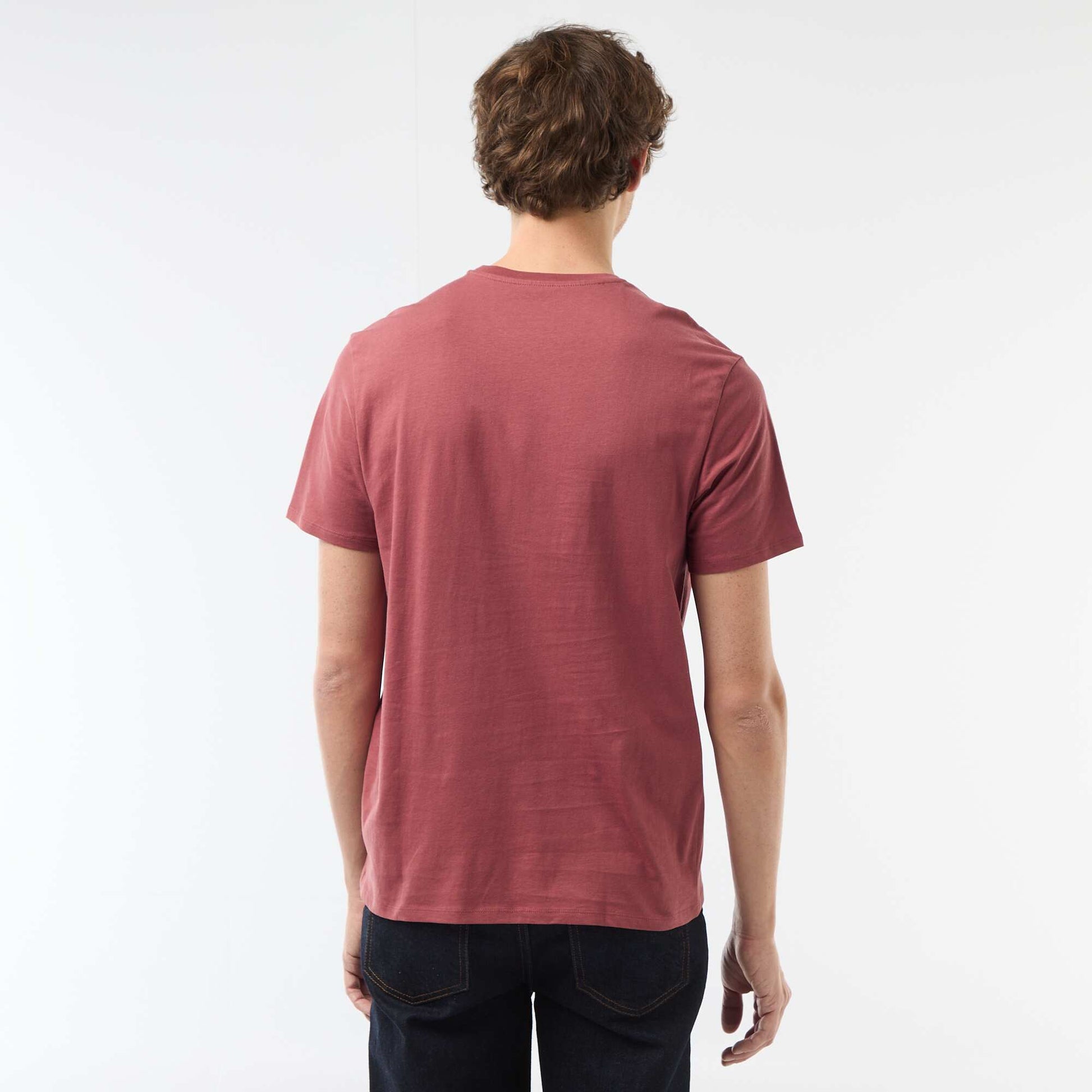 T-shirt imprimé fantaisie ROUGE
