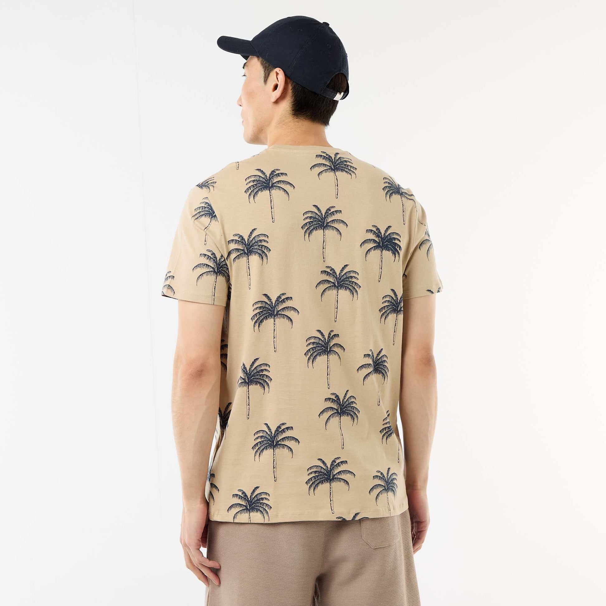 T-shirt imprimé fantaisie BEIGE