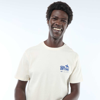 T-shirt imprimé fantaisie BLANC