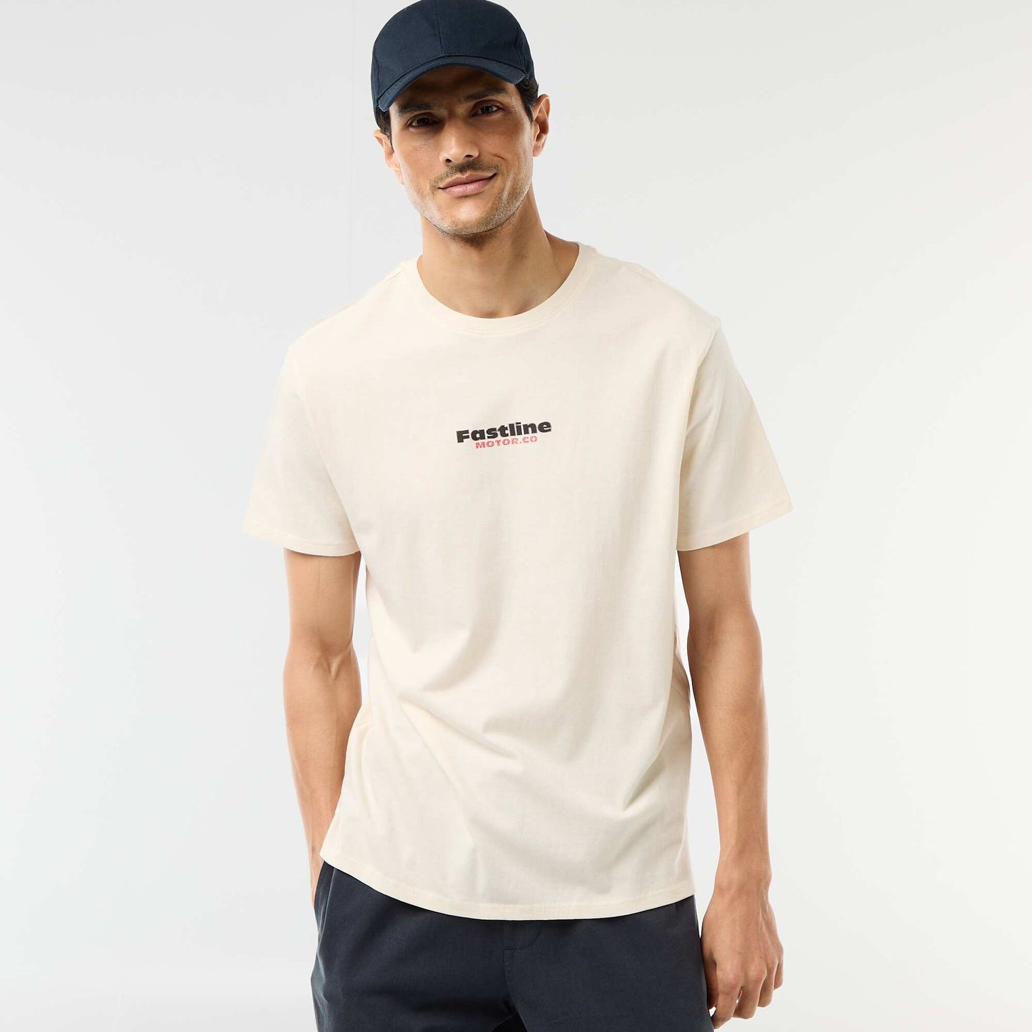 T-shirt imprimé fantaisie ECRU