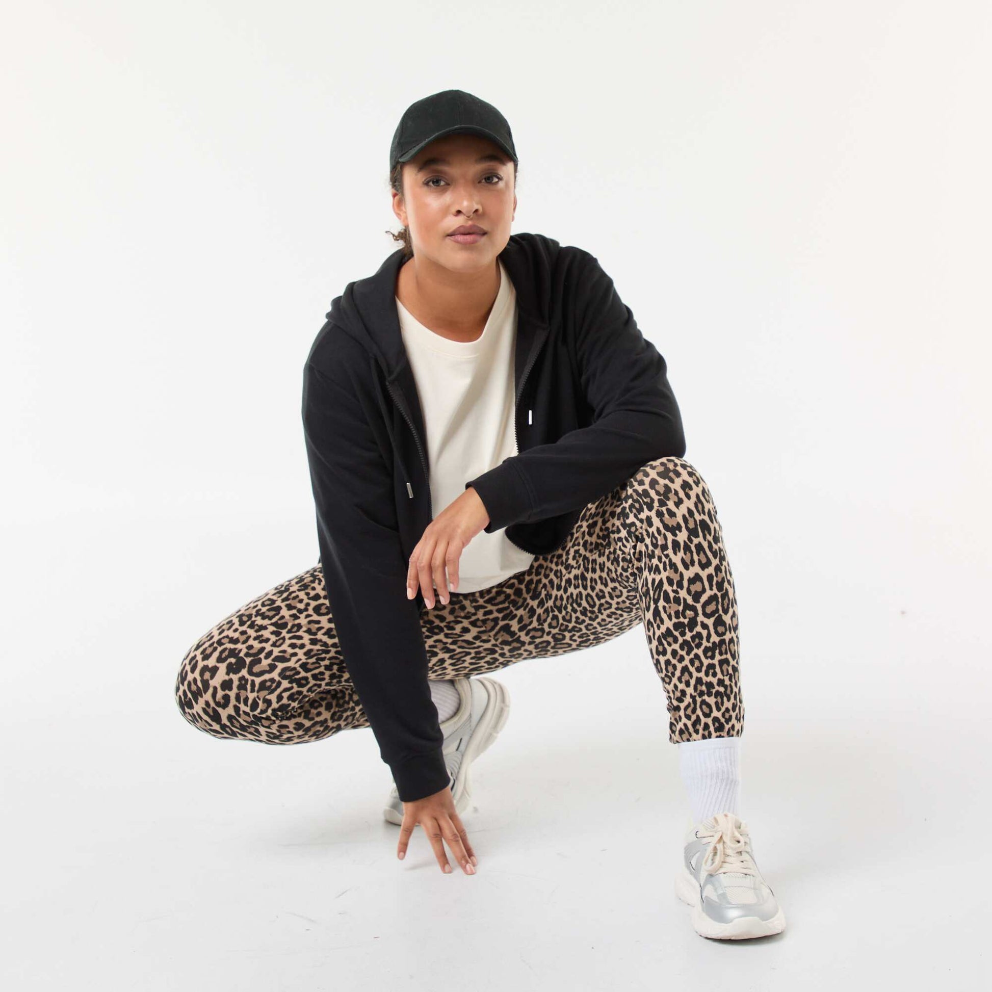 Sweat basique en molleton NOIR