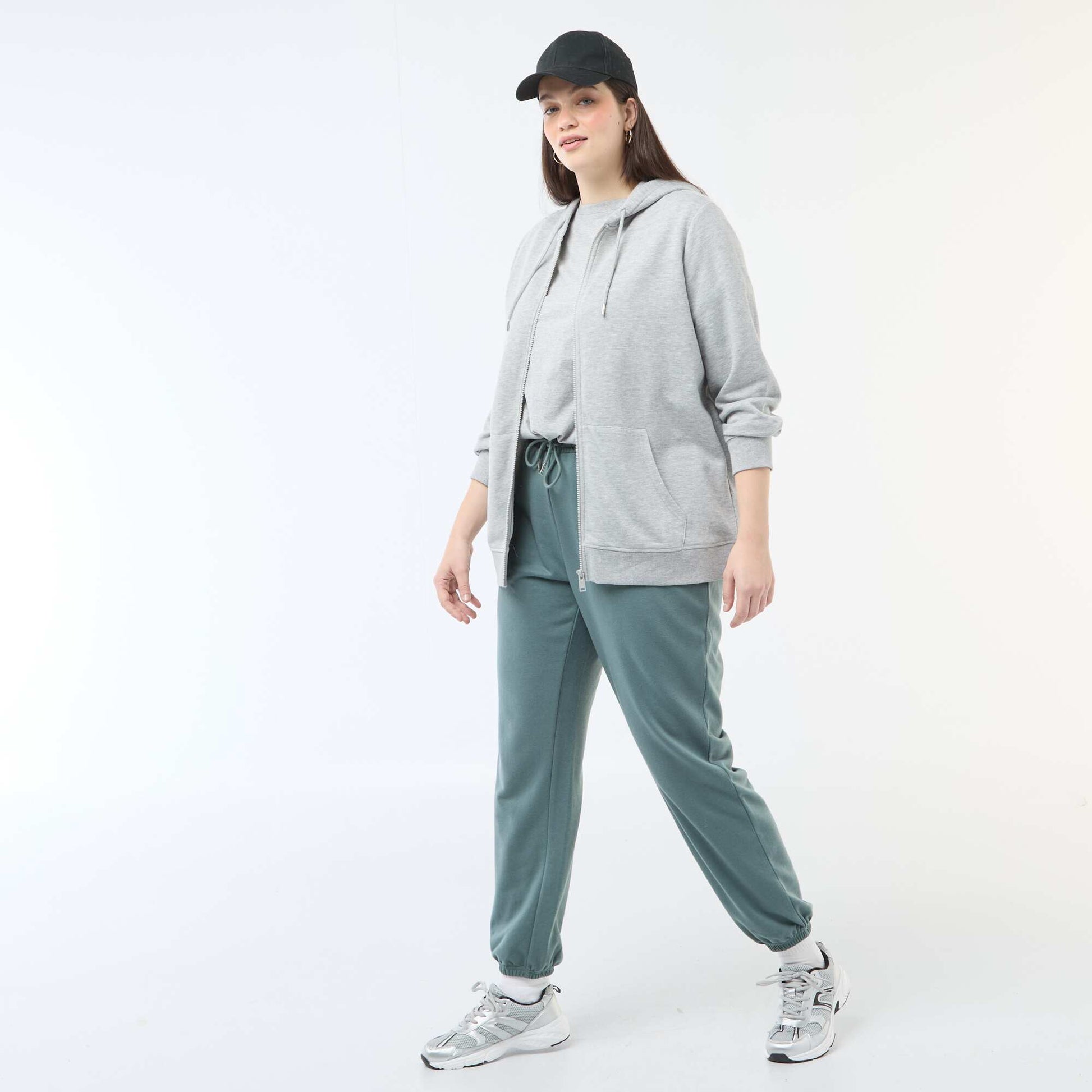 Sweat basique en molleton GRIS