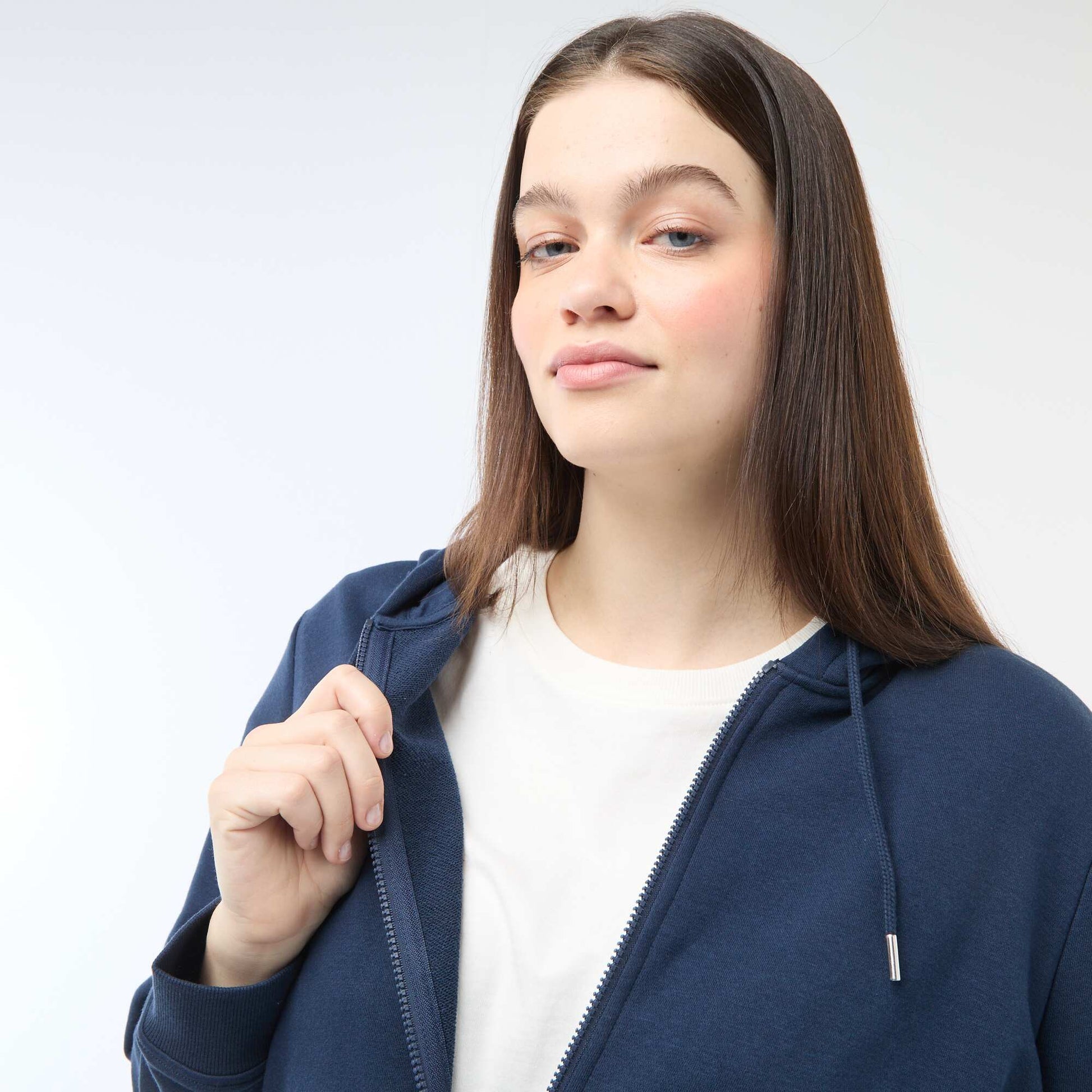 Sweat basique en molleton BLEU