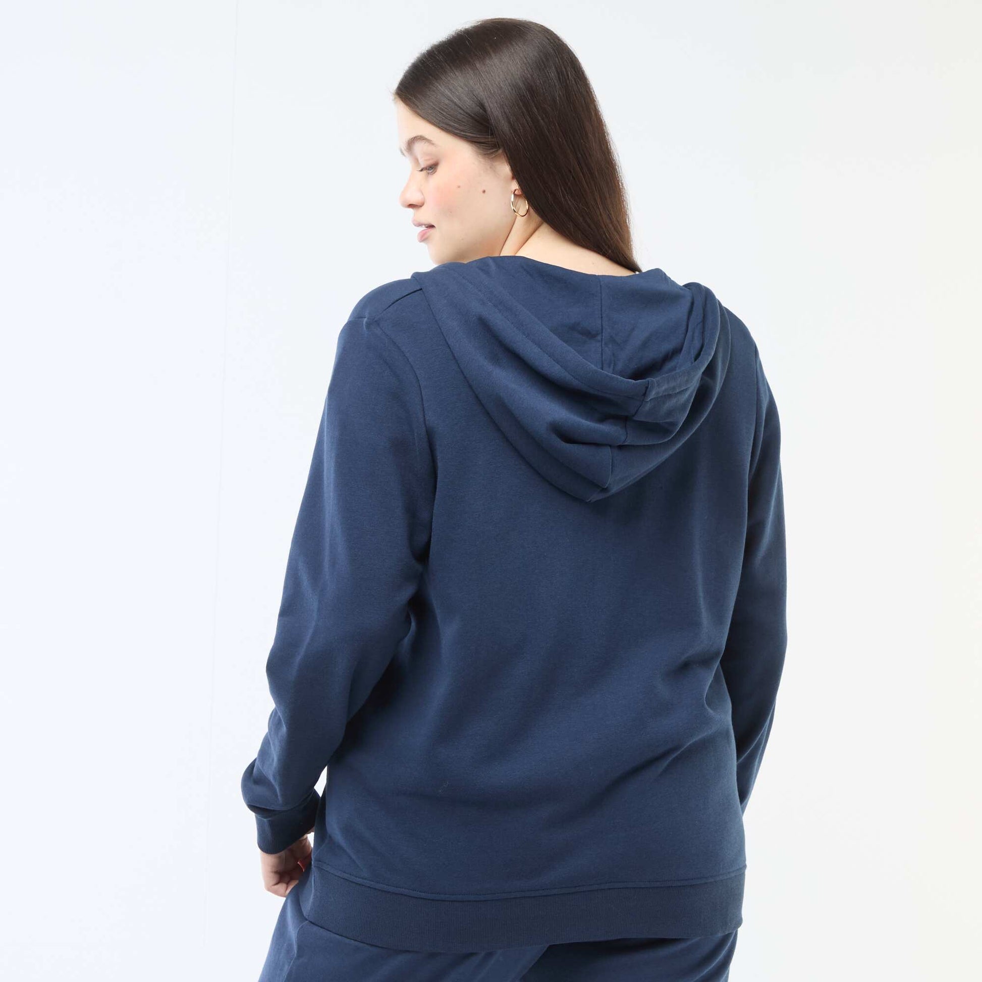 Sweat basique en molleton BLEU