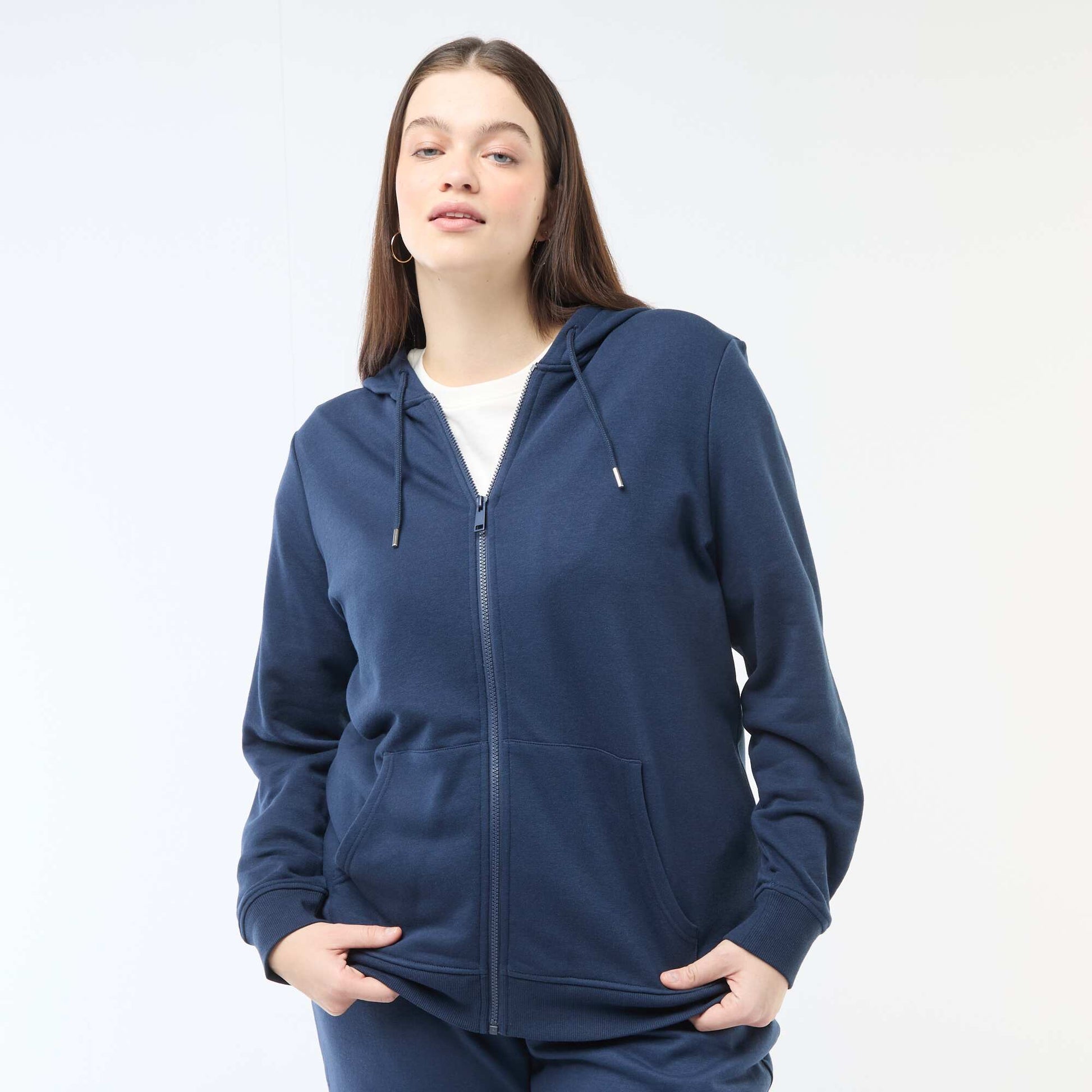 Sweat basique en molleton BLEU