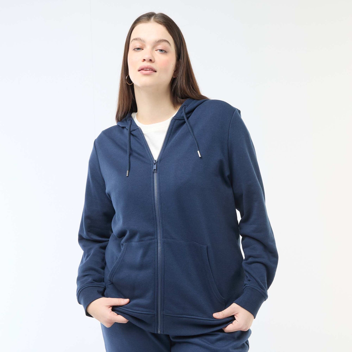 Sweat basique en molleton BLEU