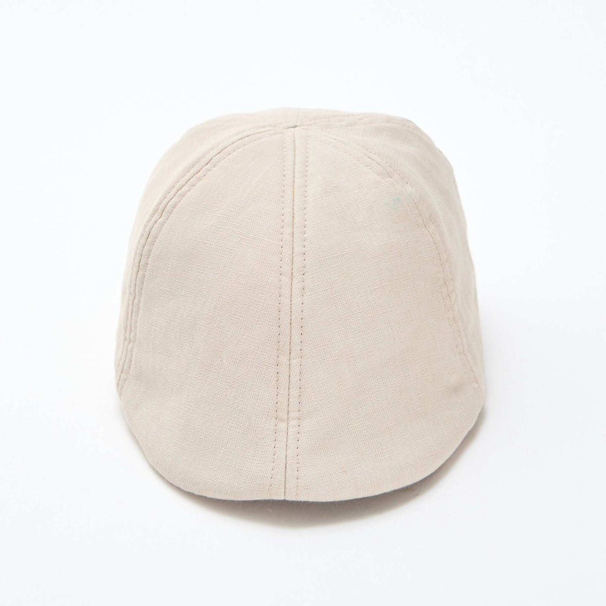 Casquette gavroche en lin BEIGE