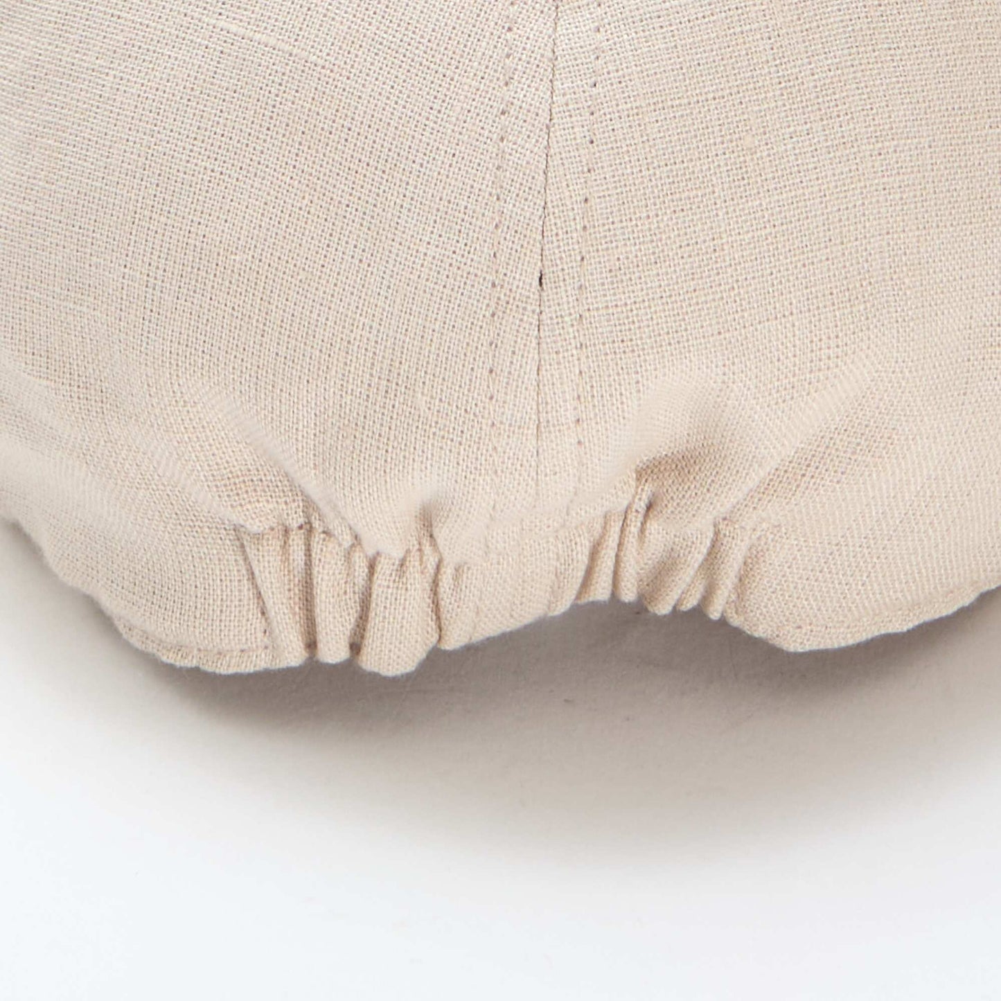 Casquette gavroche en lin BEIGE