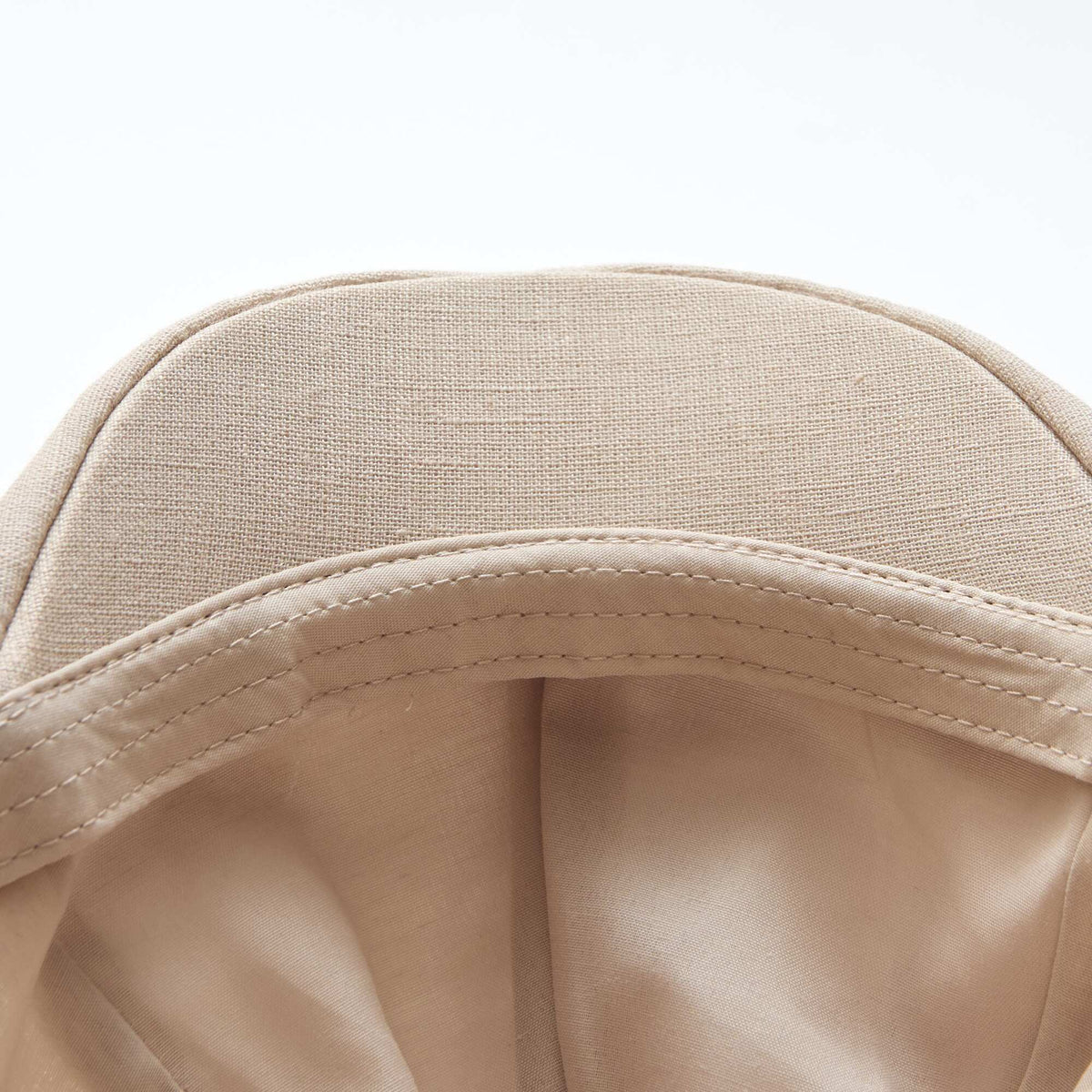 Casquette gavroche en lin BEIGE