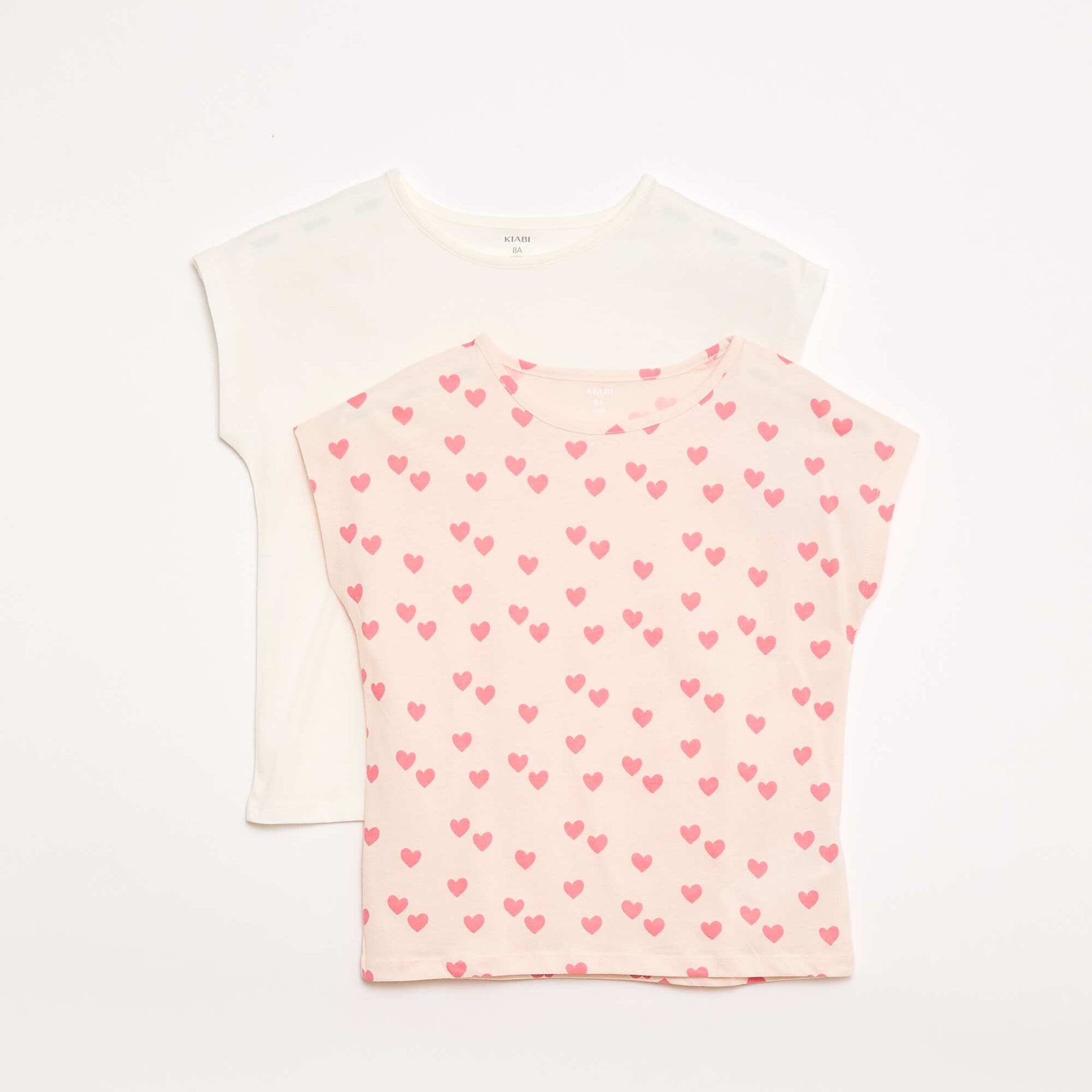 Lot de 2 t-shirts à manches courtes - 2 pièces ROSE