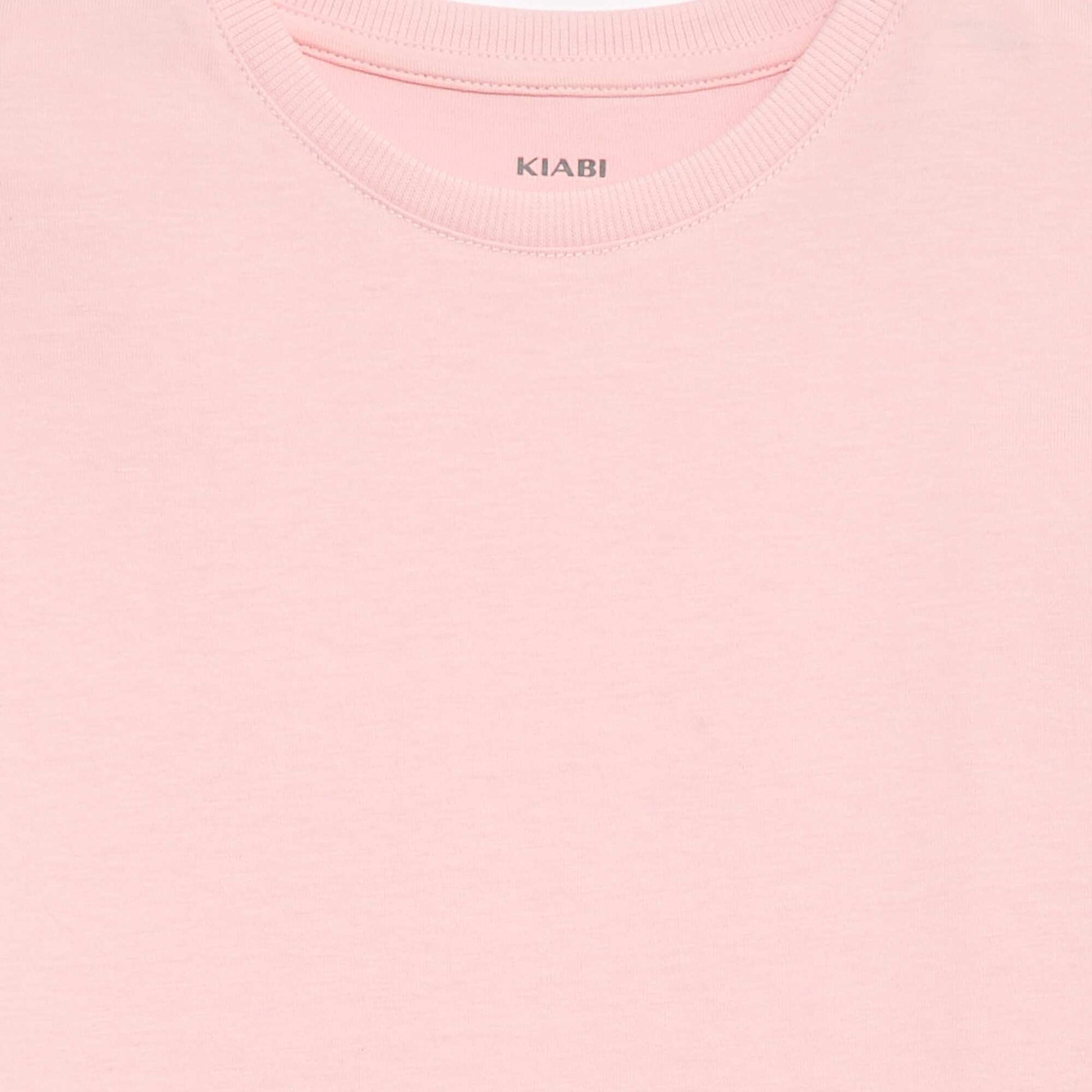 T-shirt en Tough Cotton manches courtes ROSE