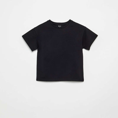 T-shirt en Tough Cotton manches courtes NOIR