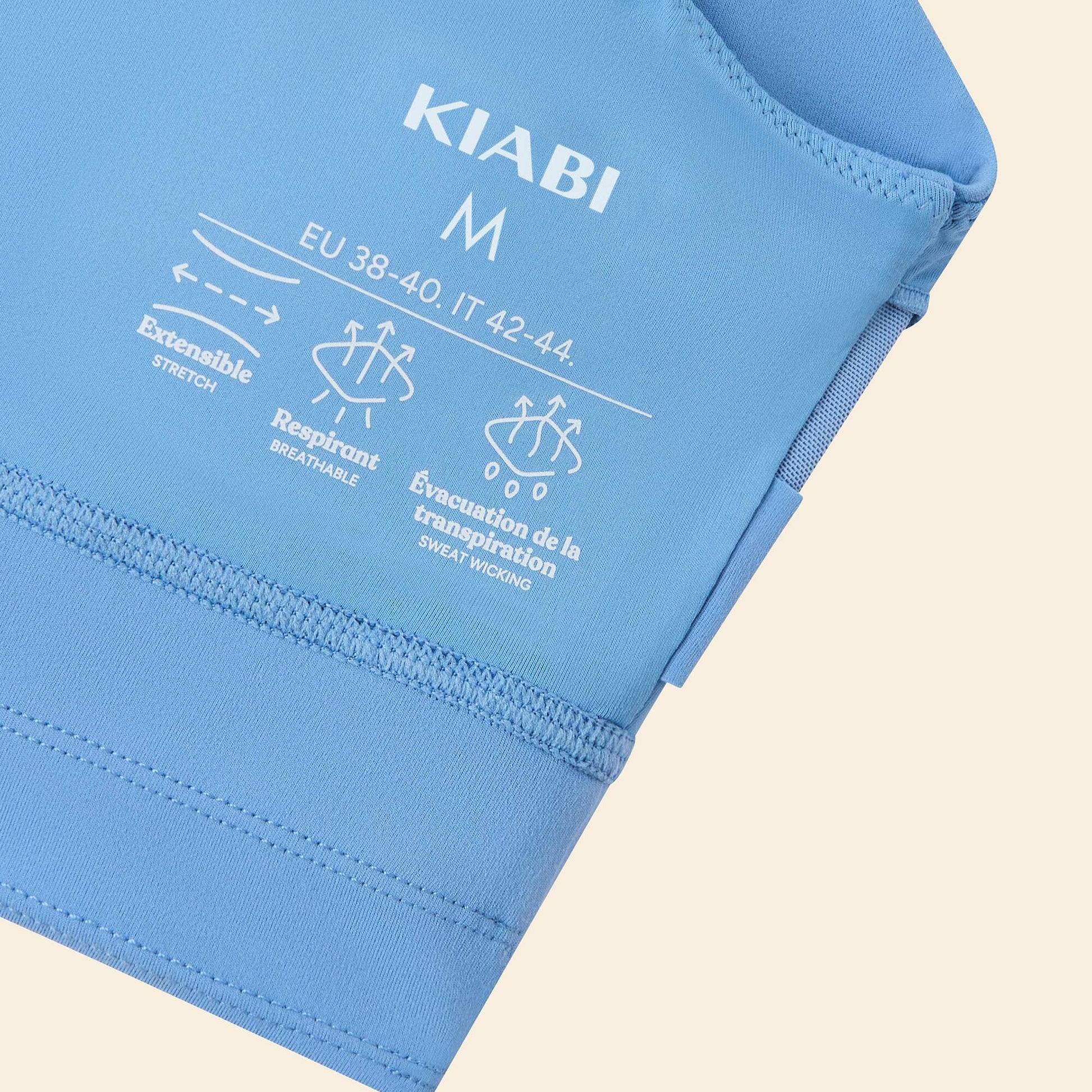 Brassière de sport maintien léger BLEU