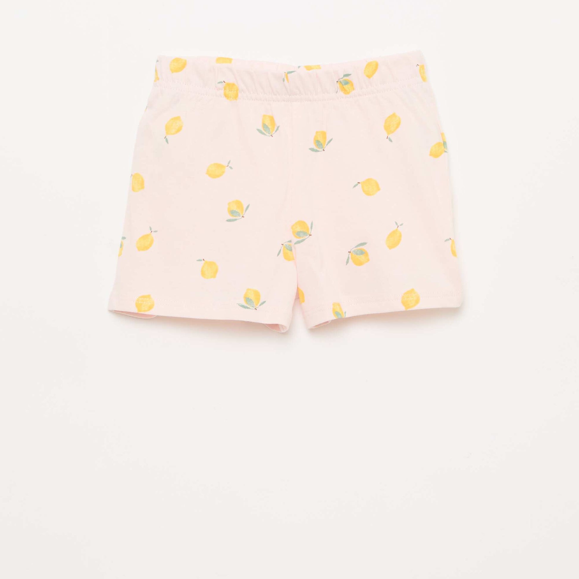 Ensemble pyjama court t-shirt + short - 2 pièces ROSE