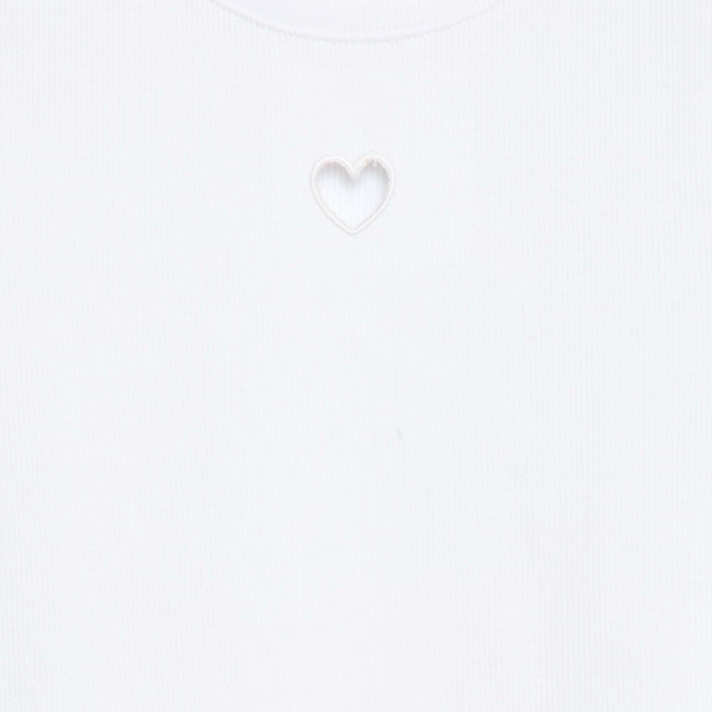 T-shirt à manches courtesavec forme ajourée BLANC