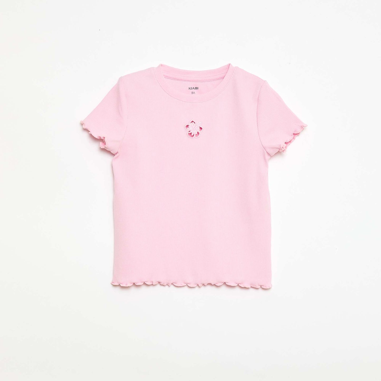 T-shirt à manches courtesavec forme ajourée ROSE