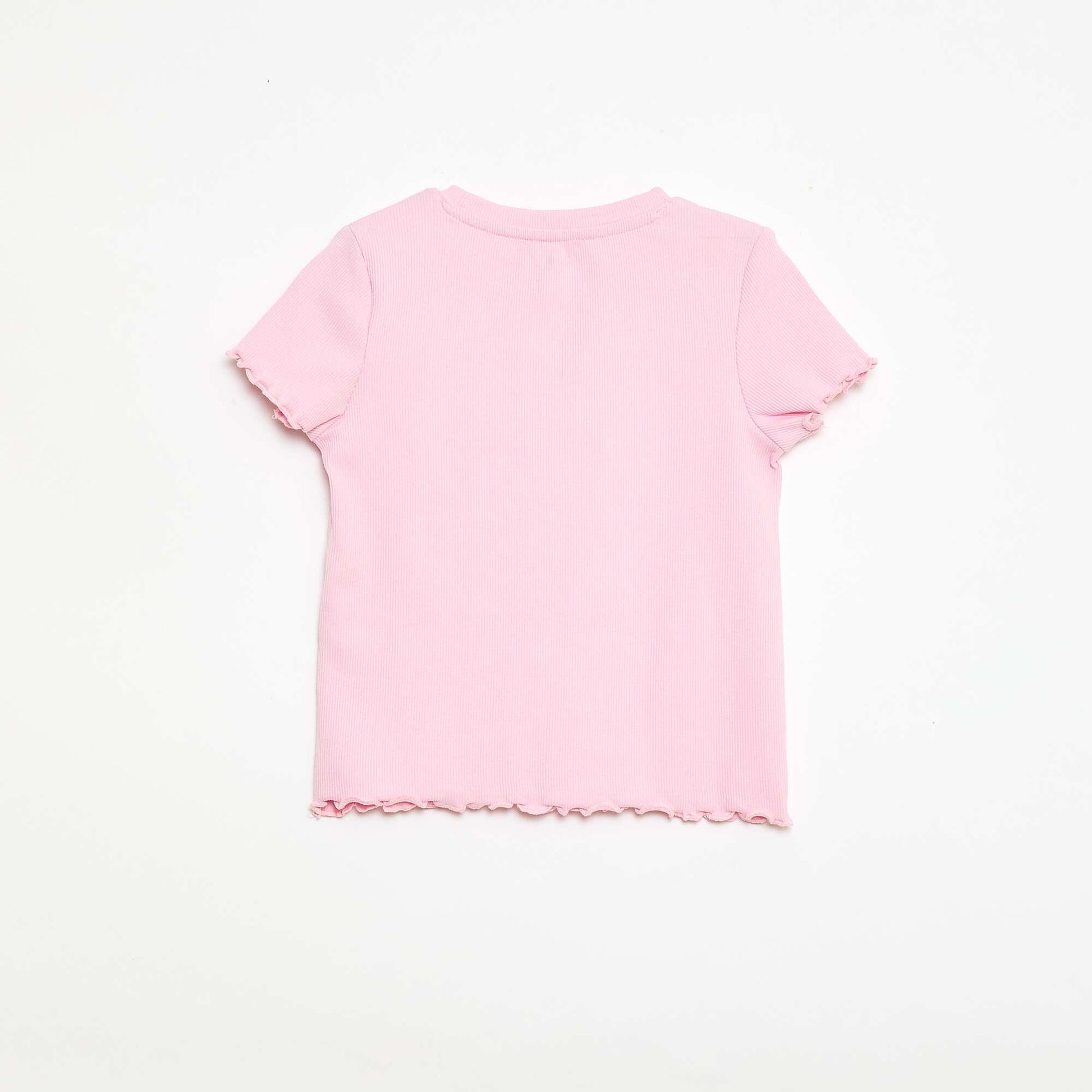 T-shirt à manches courtesavec forme ajourée ROSE