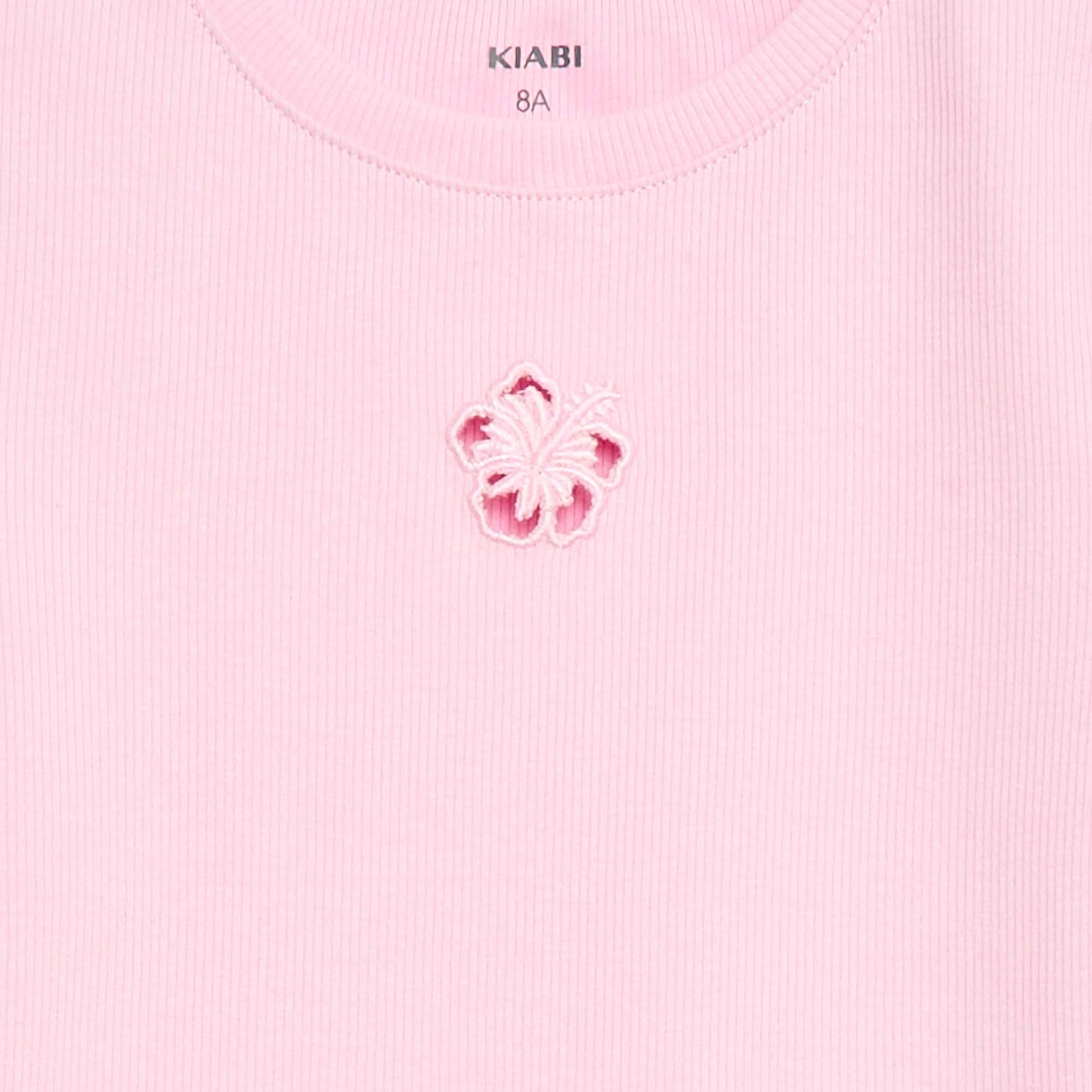 T-shirt à manches courtesavec forme ajourée ROSE