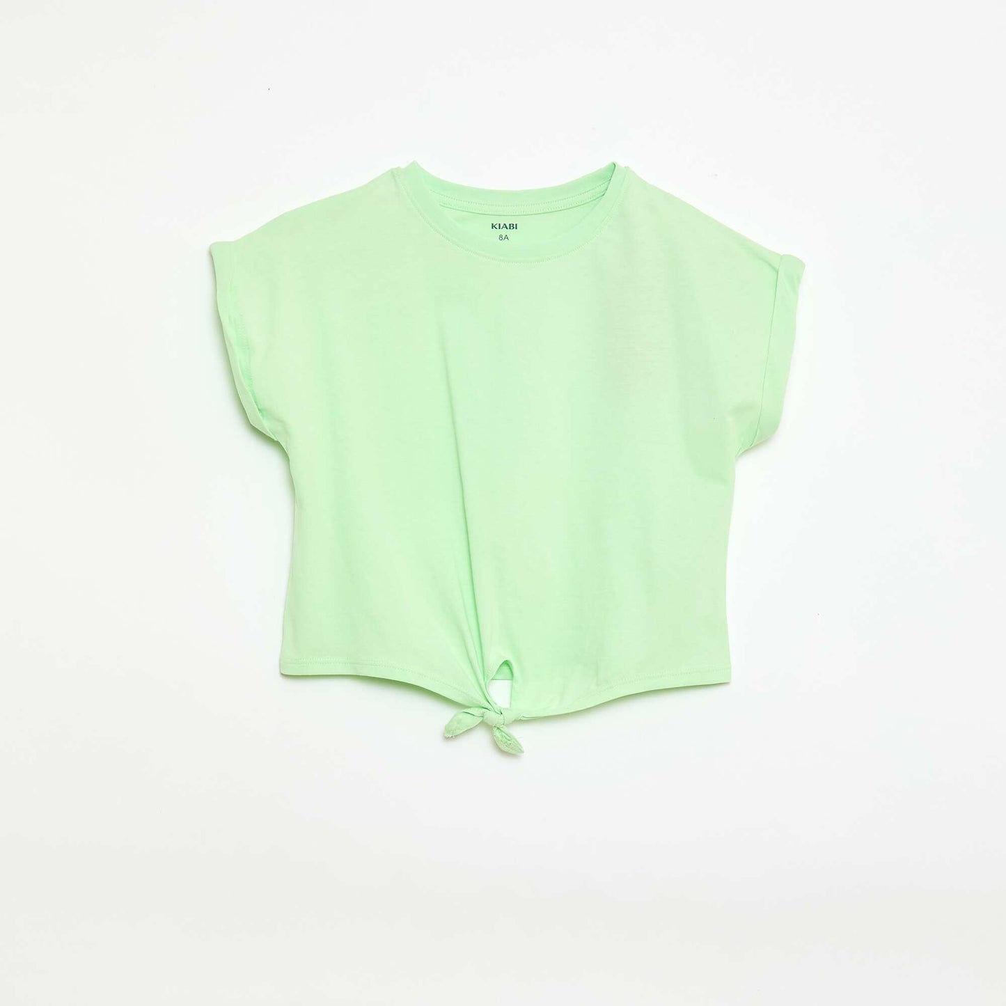 T-shirt avec nœud à la taille VERT