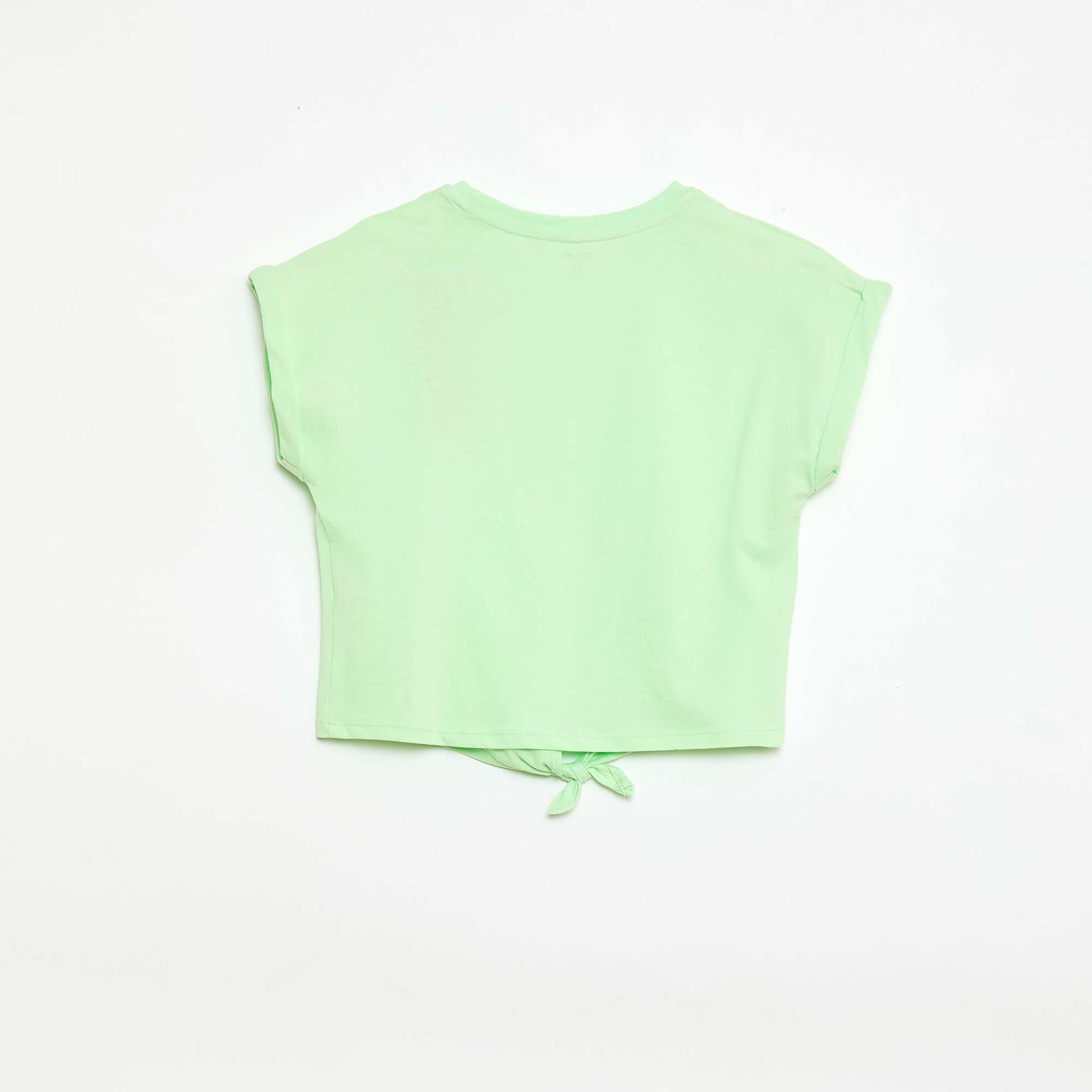 T-shirt avec nœud à la taille VERT