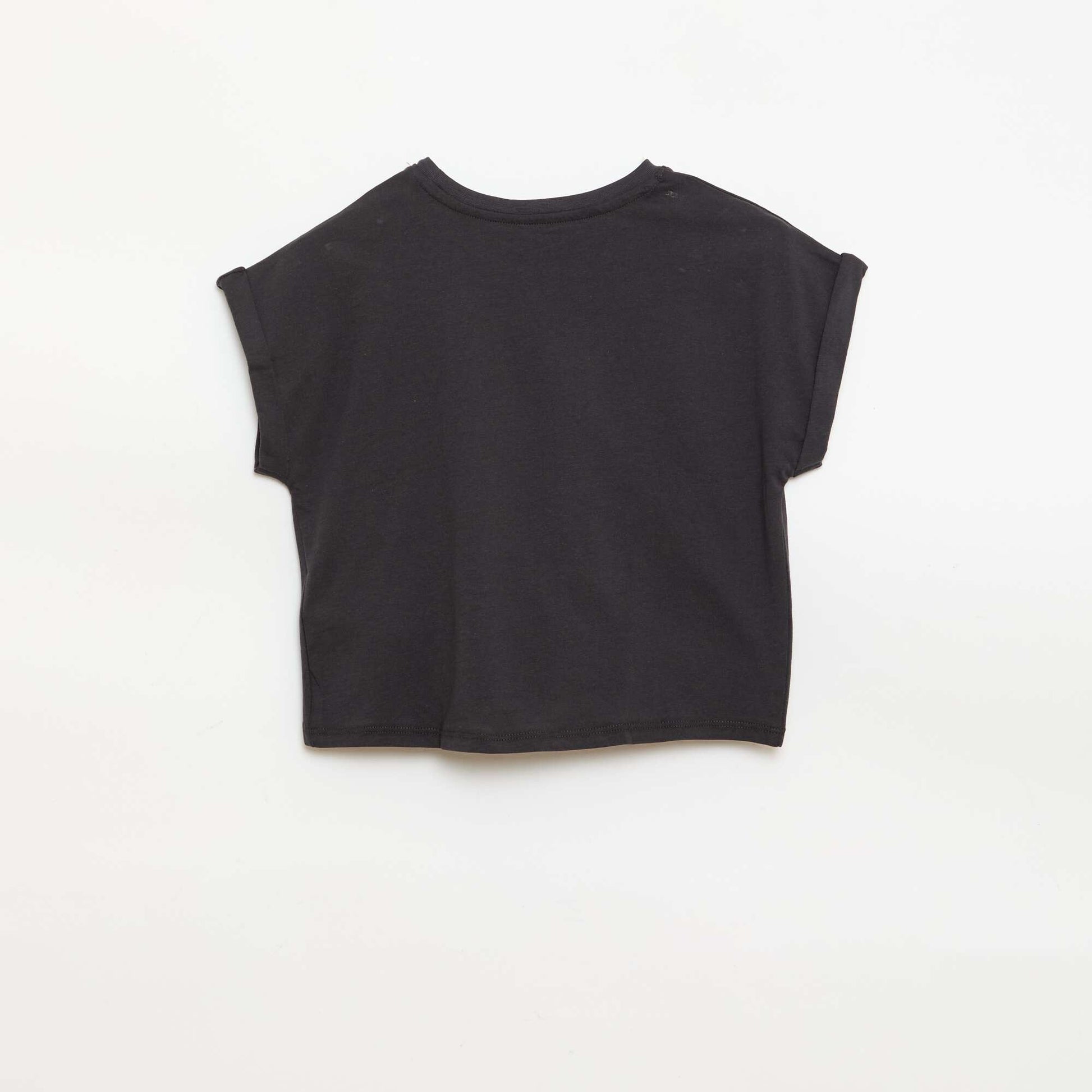 T-shirt avec nœud à la taille NOIR
