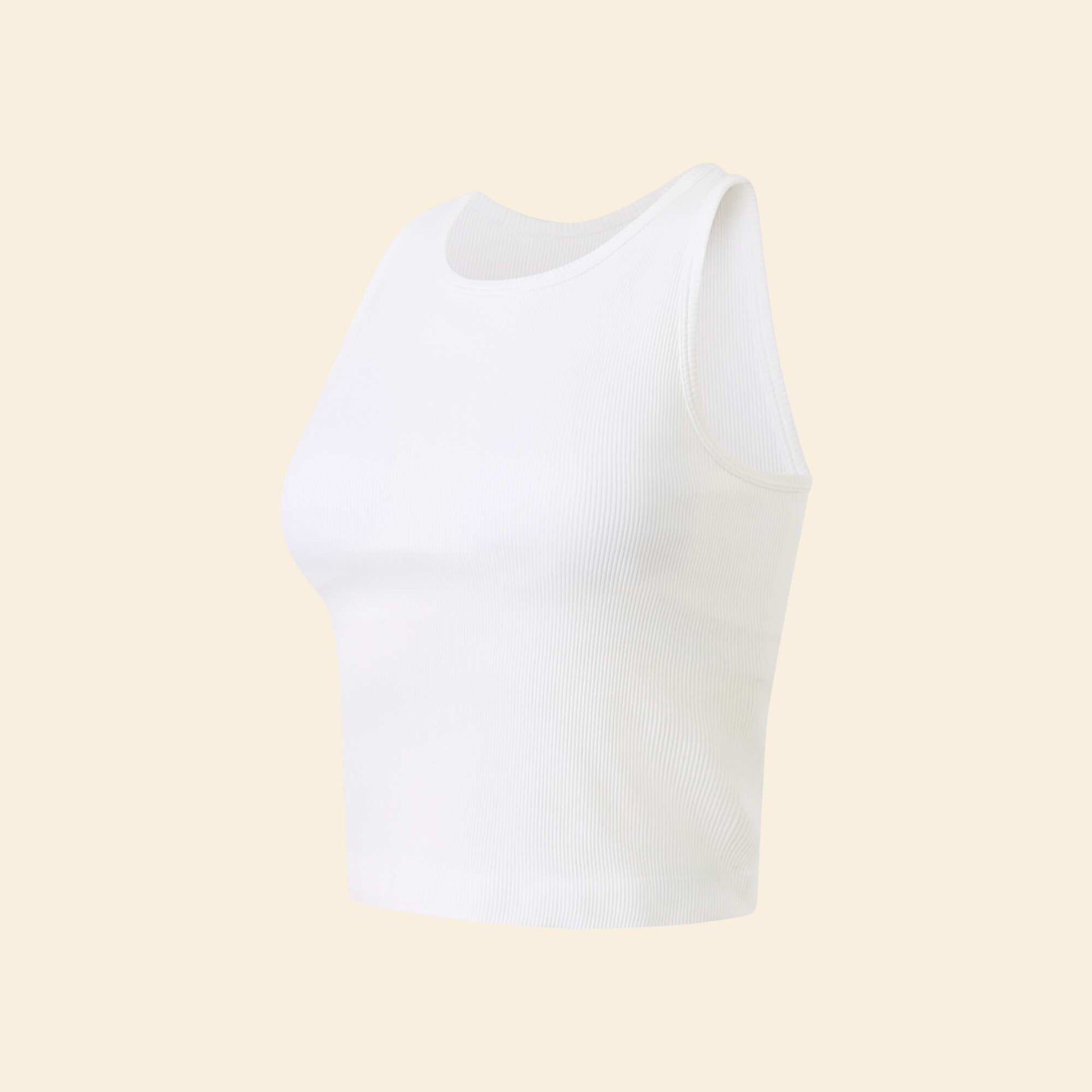 Débardeur de sport avec fente au dos BLANC
