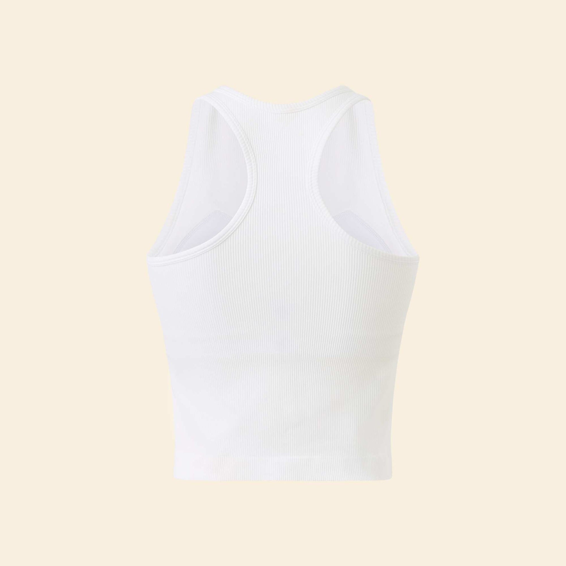 Débardeur de sport avec fente au dos BLANC