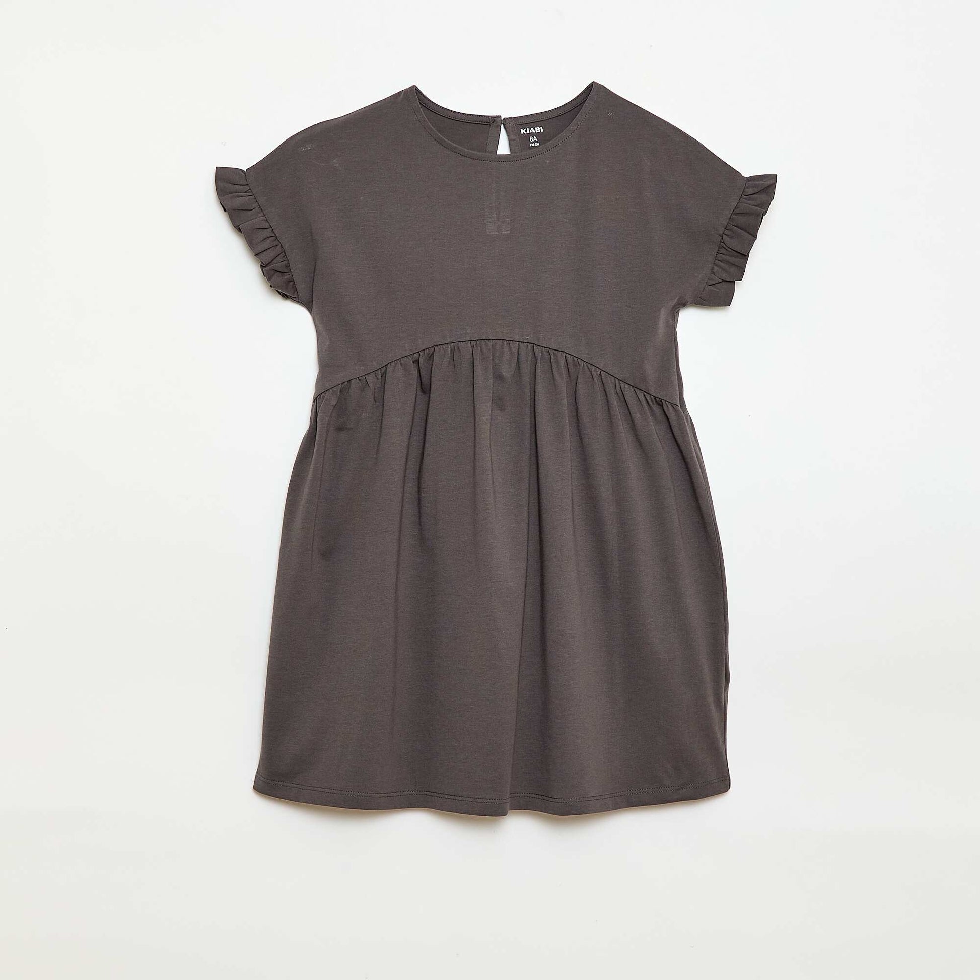 Robe à manches courtes en coton GRIS