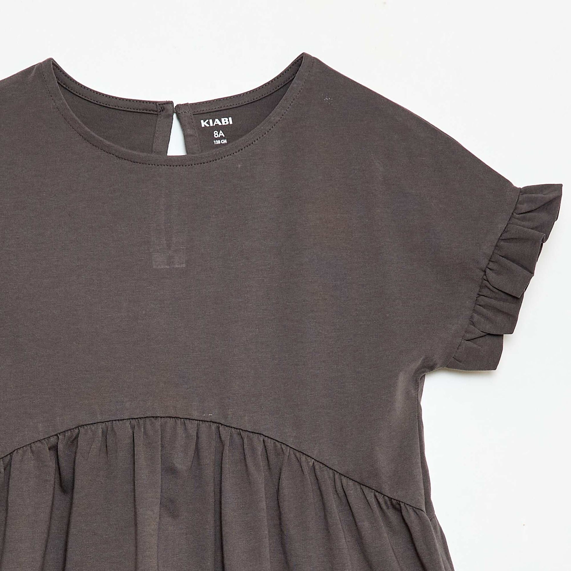 Robe à manches courtes en coton GRIS