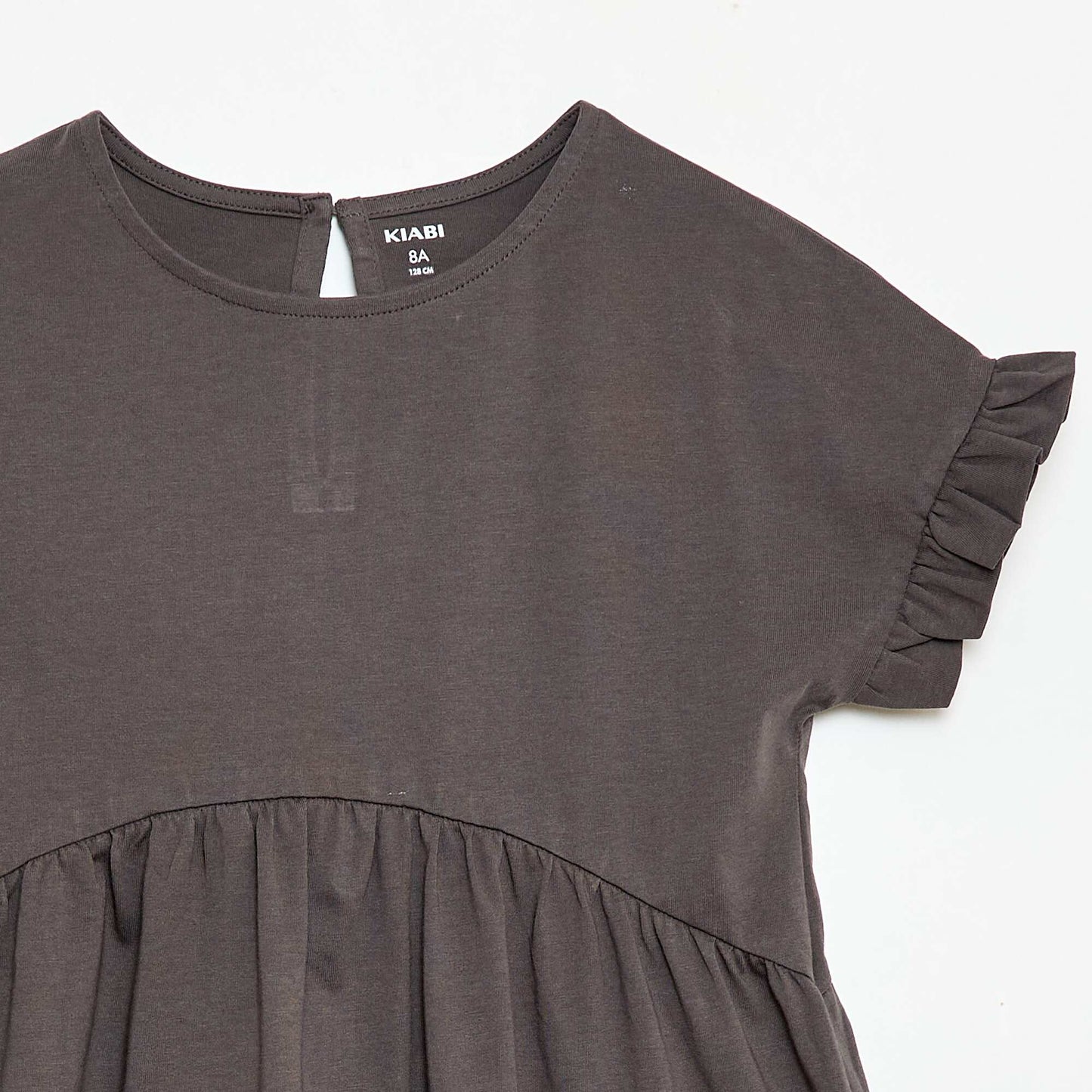 Robe à manches courtes en coton GRIS