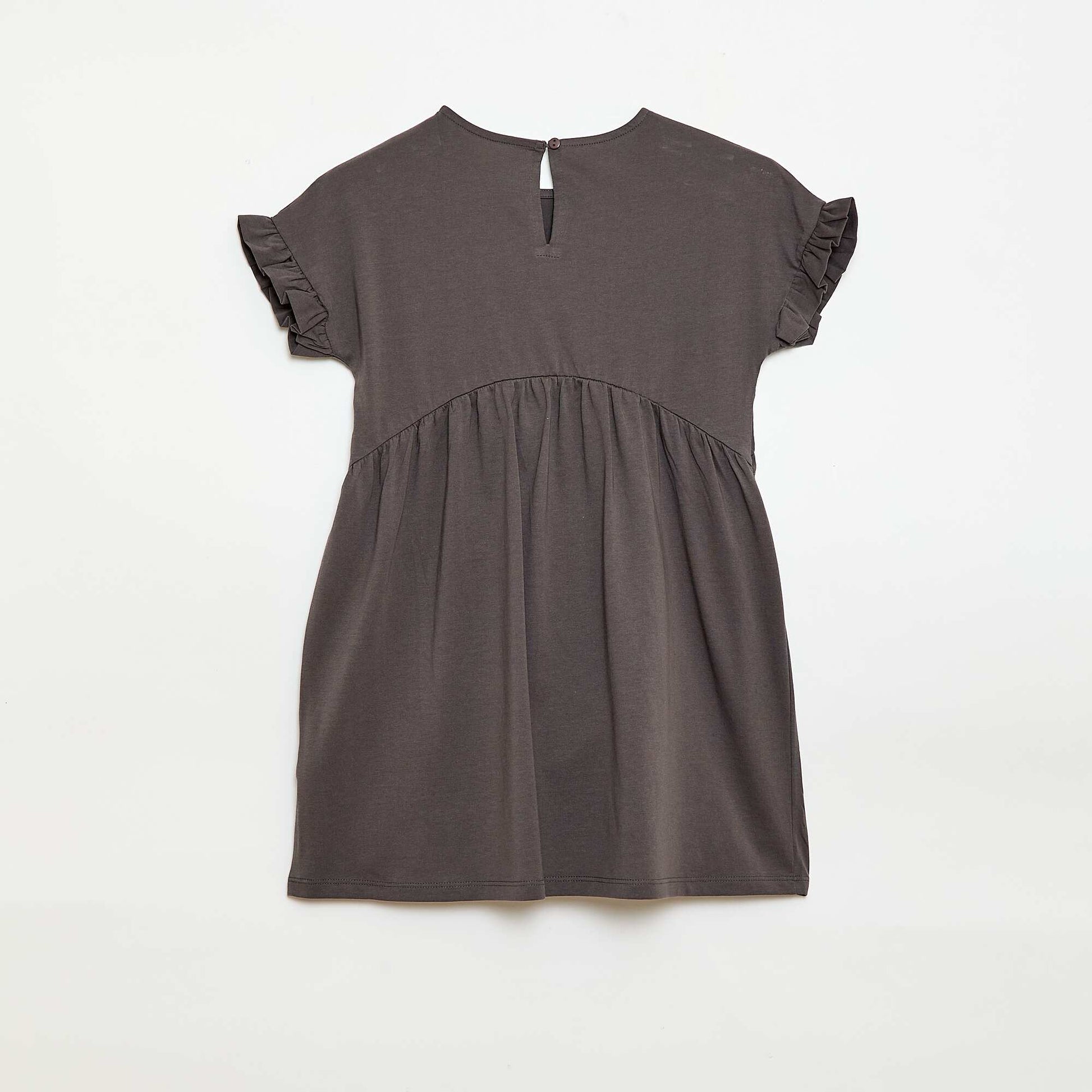 Robe à manches courtes en coton GRIS