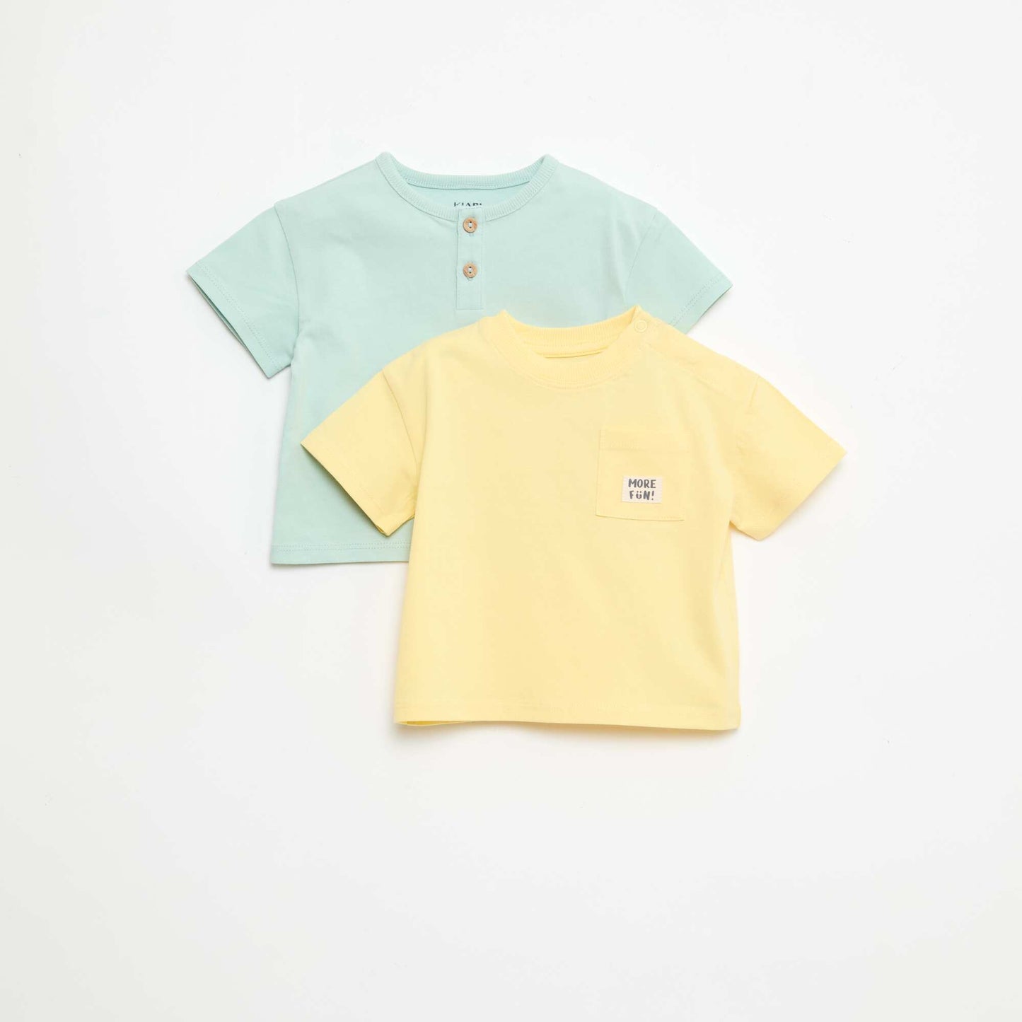 Lot de 2 T-shirts à manches courtes JAUNE