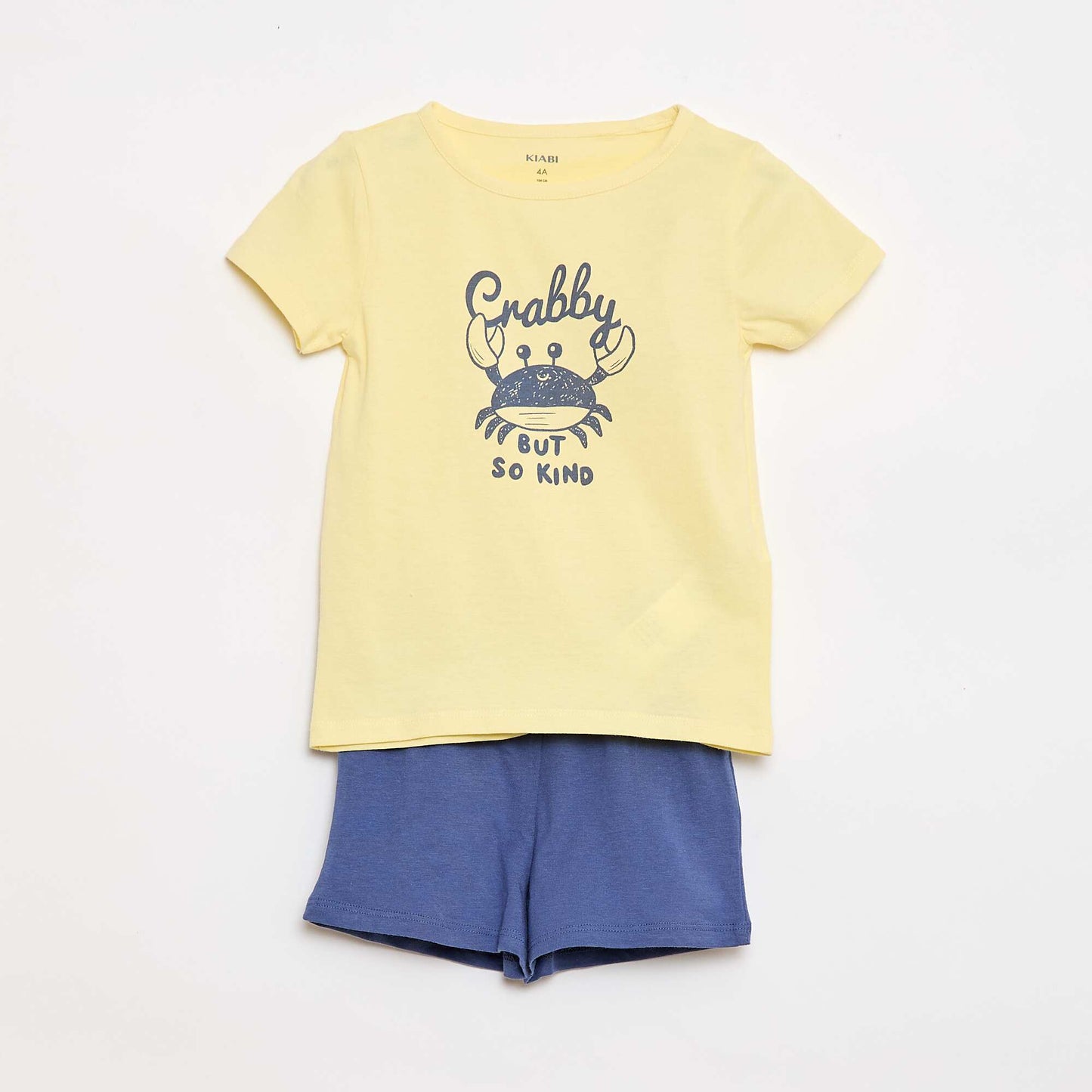 Ensemble de pyjama t-shirt + short - 2 pièces JAUNE