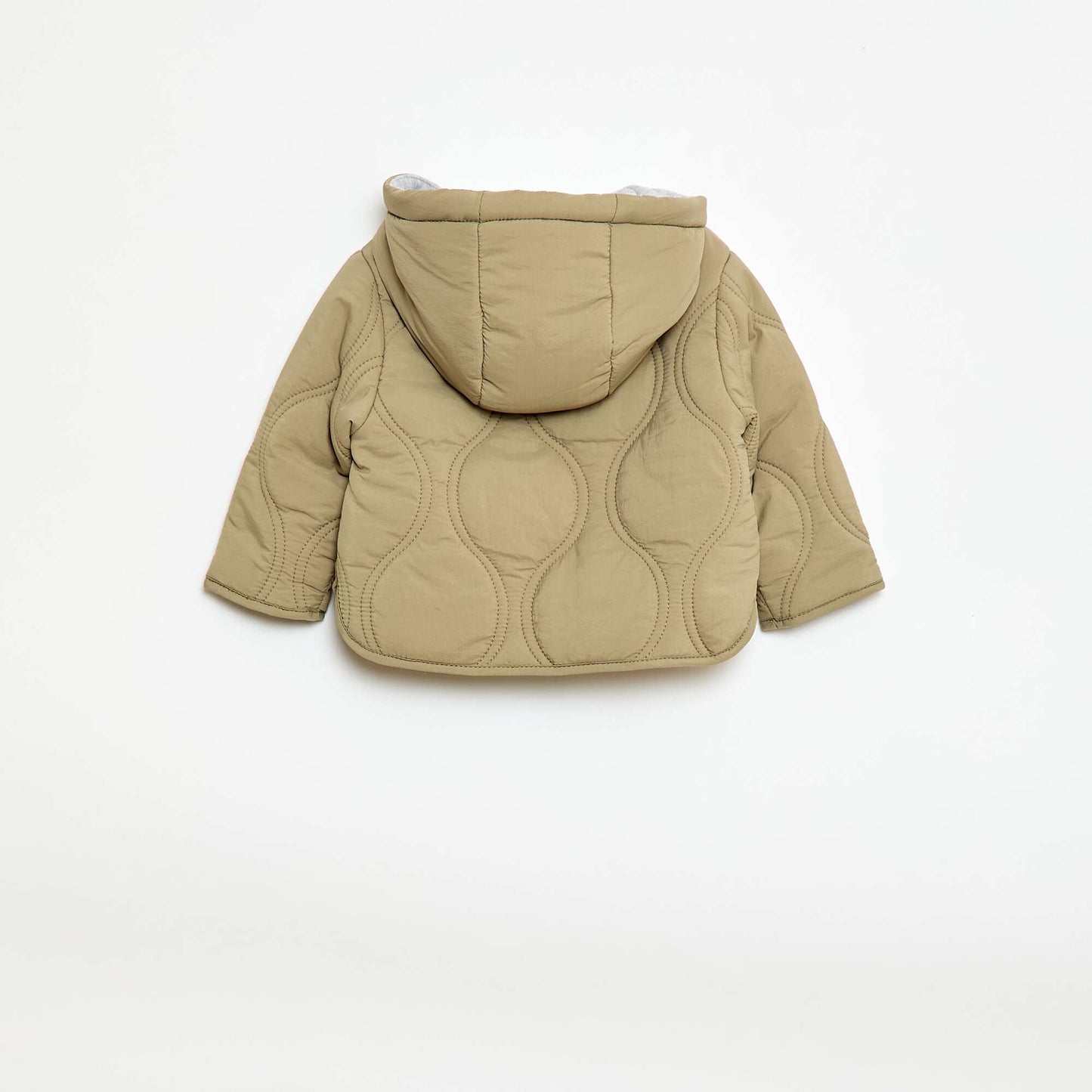 Blouson à capuche matelassé VERT