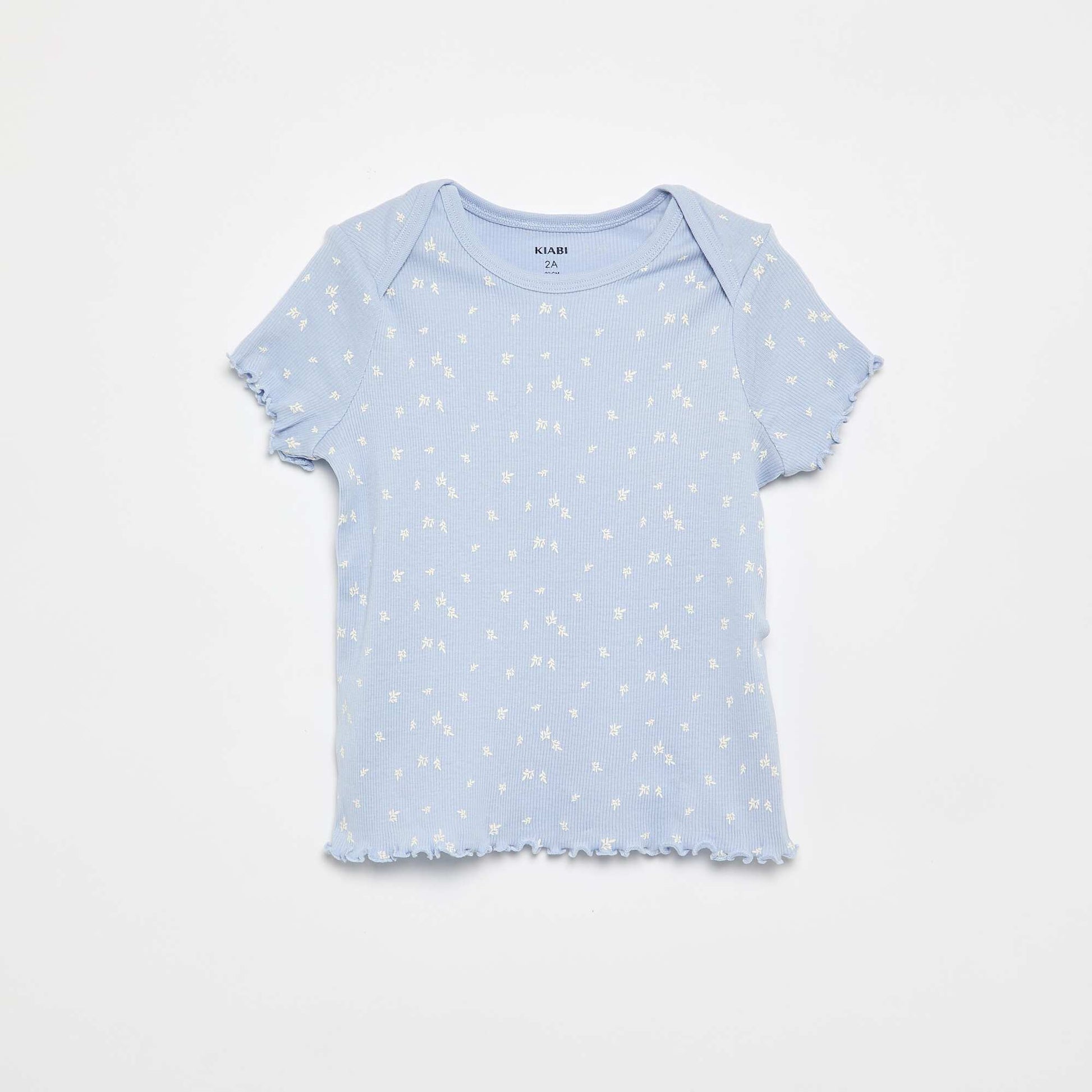 Ensemble de pyjama court t-shirt + short - 2 pièces BLEU