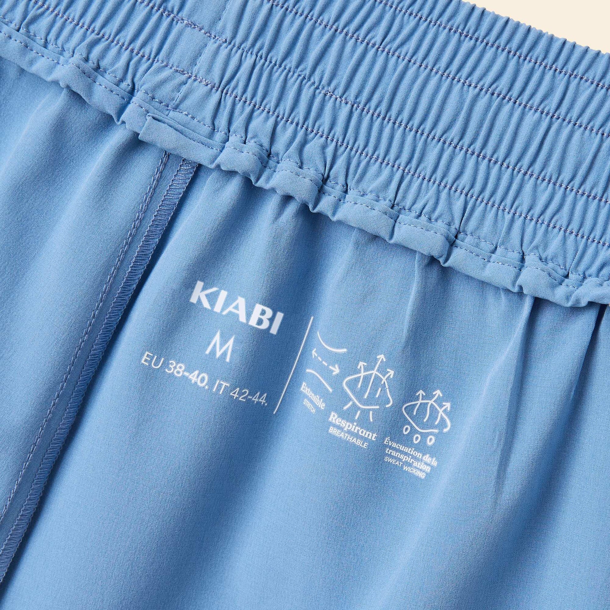 Short de sport color block BLEU