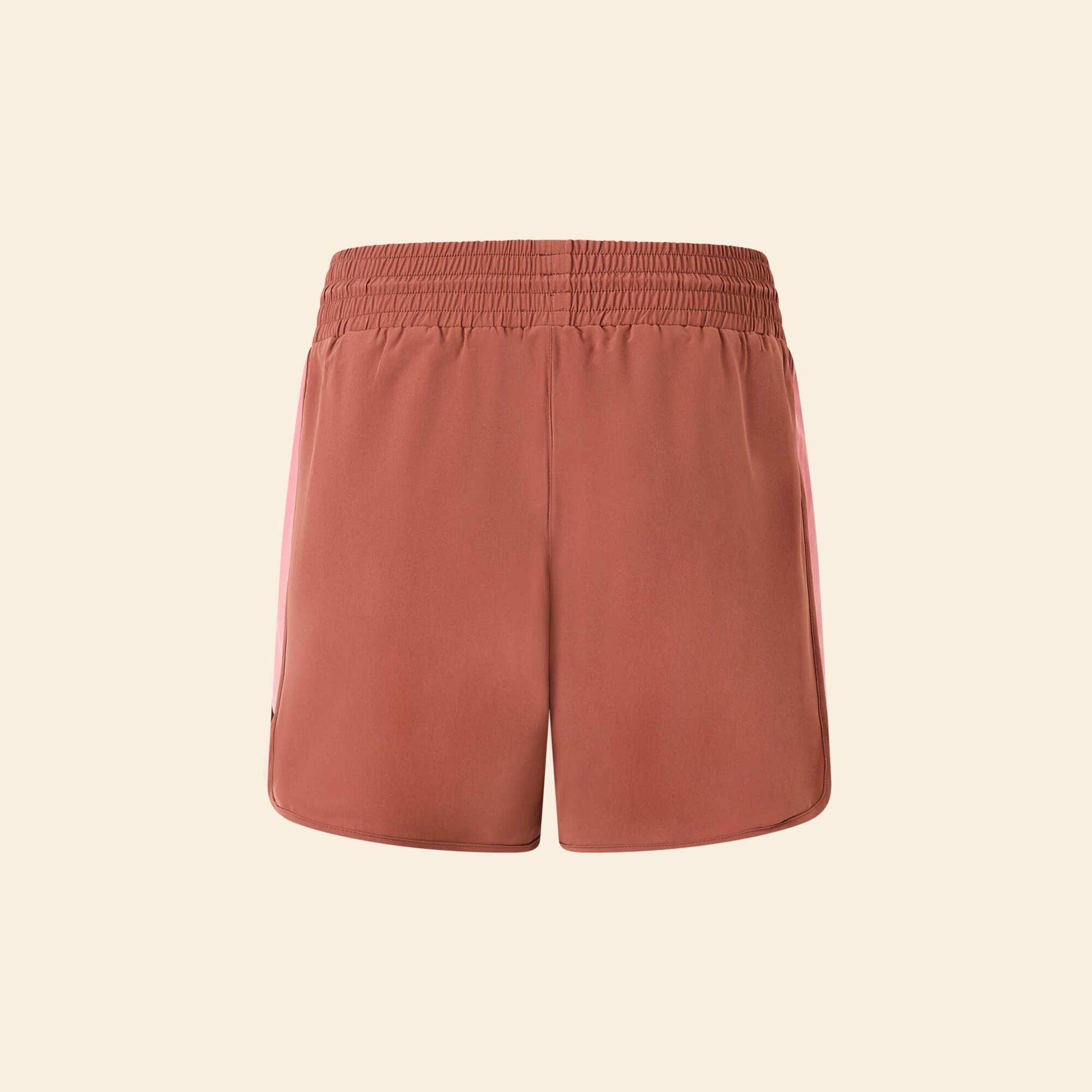 Short de sport color block MARRON