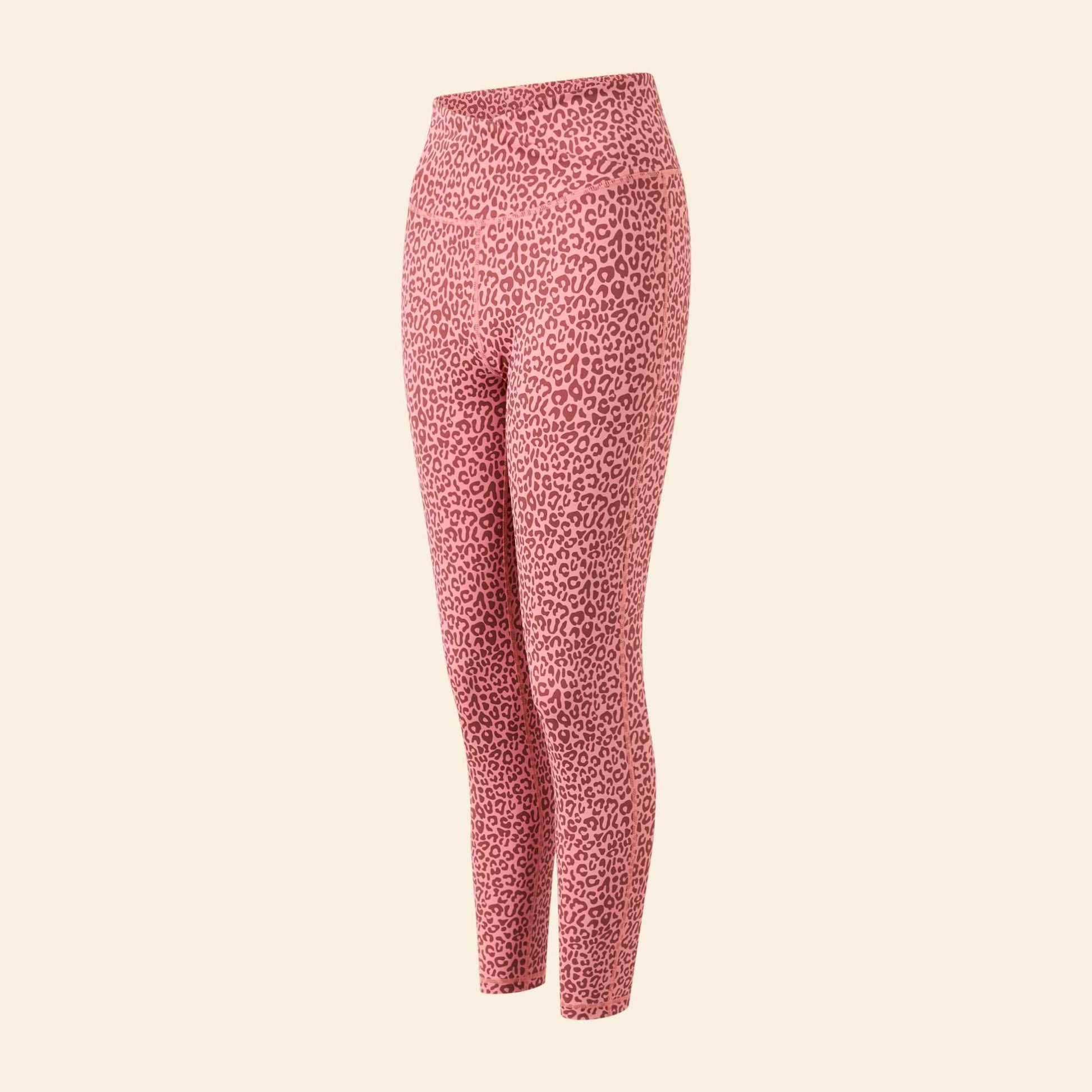 Legging de sport imprimé léopard ROSE