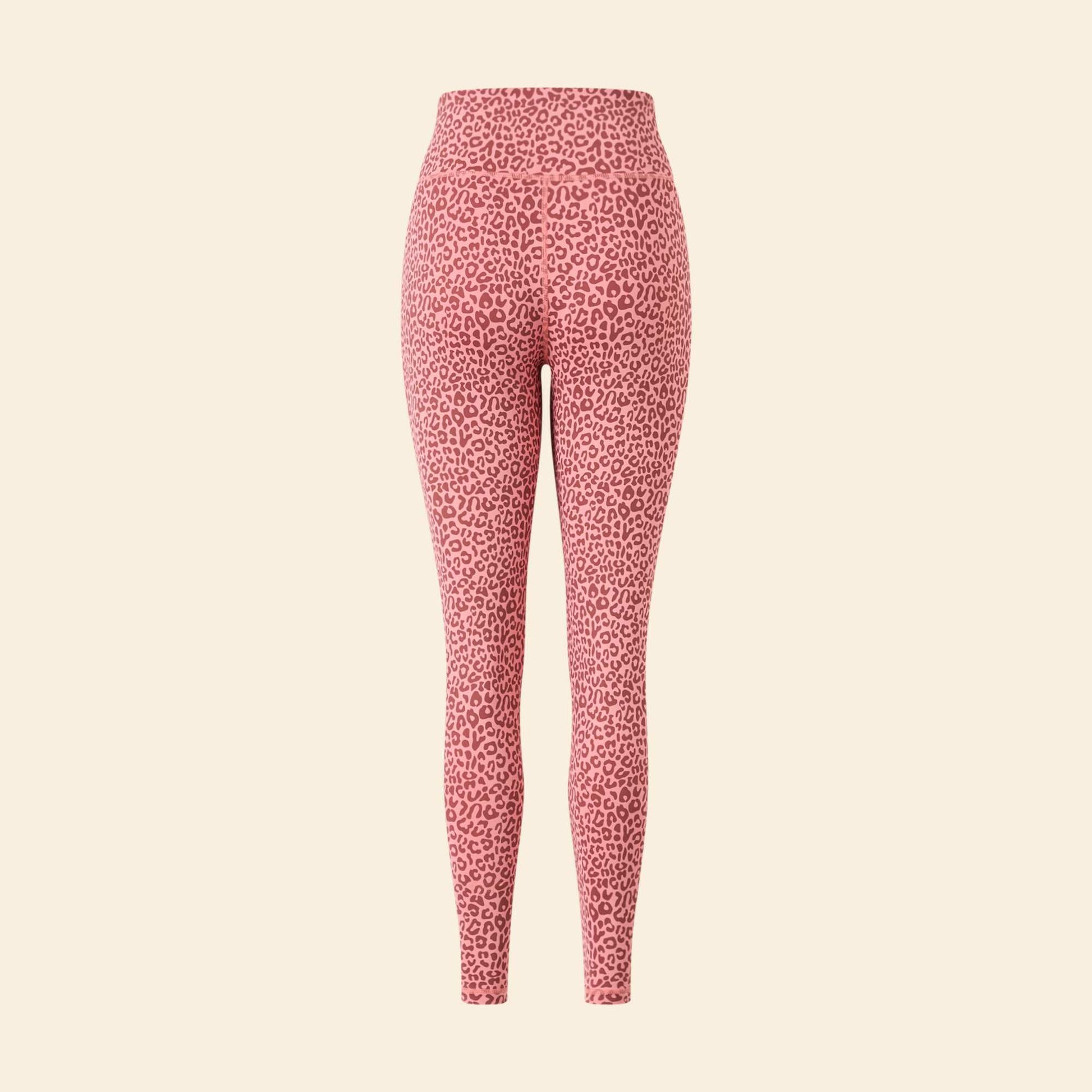 Legging de sport imprimé léopard ROSE