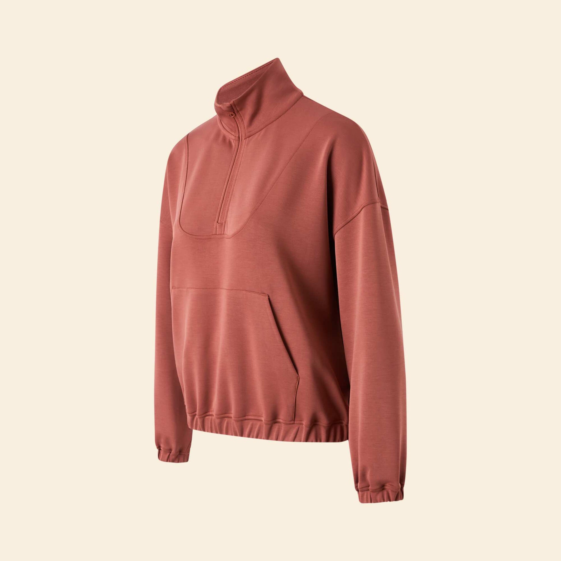 Veste de sport col camionneur MARRON