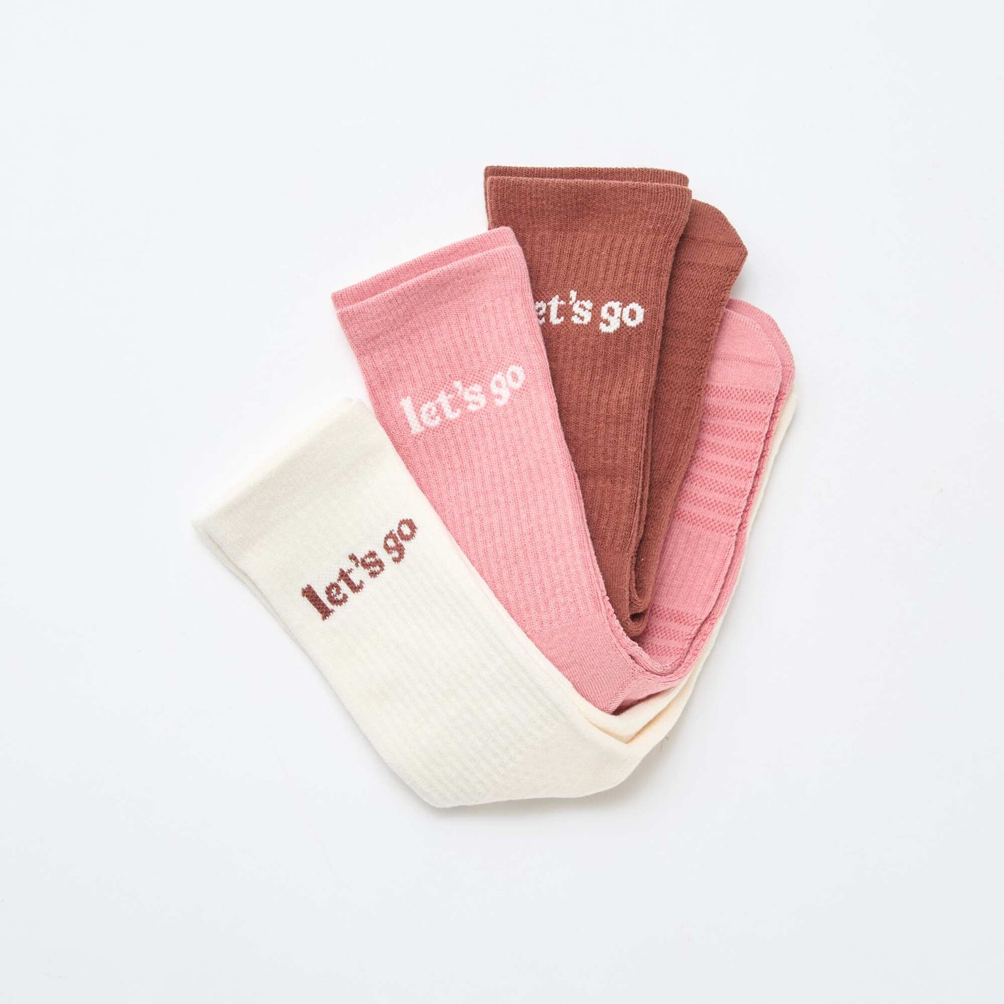 Lot de 3 chaussettes antidérapantes MARRON