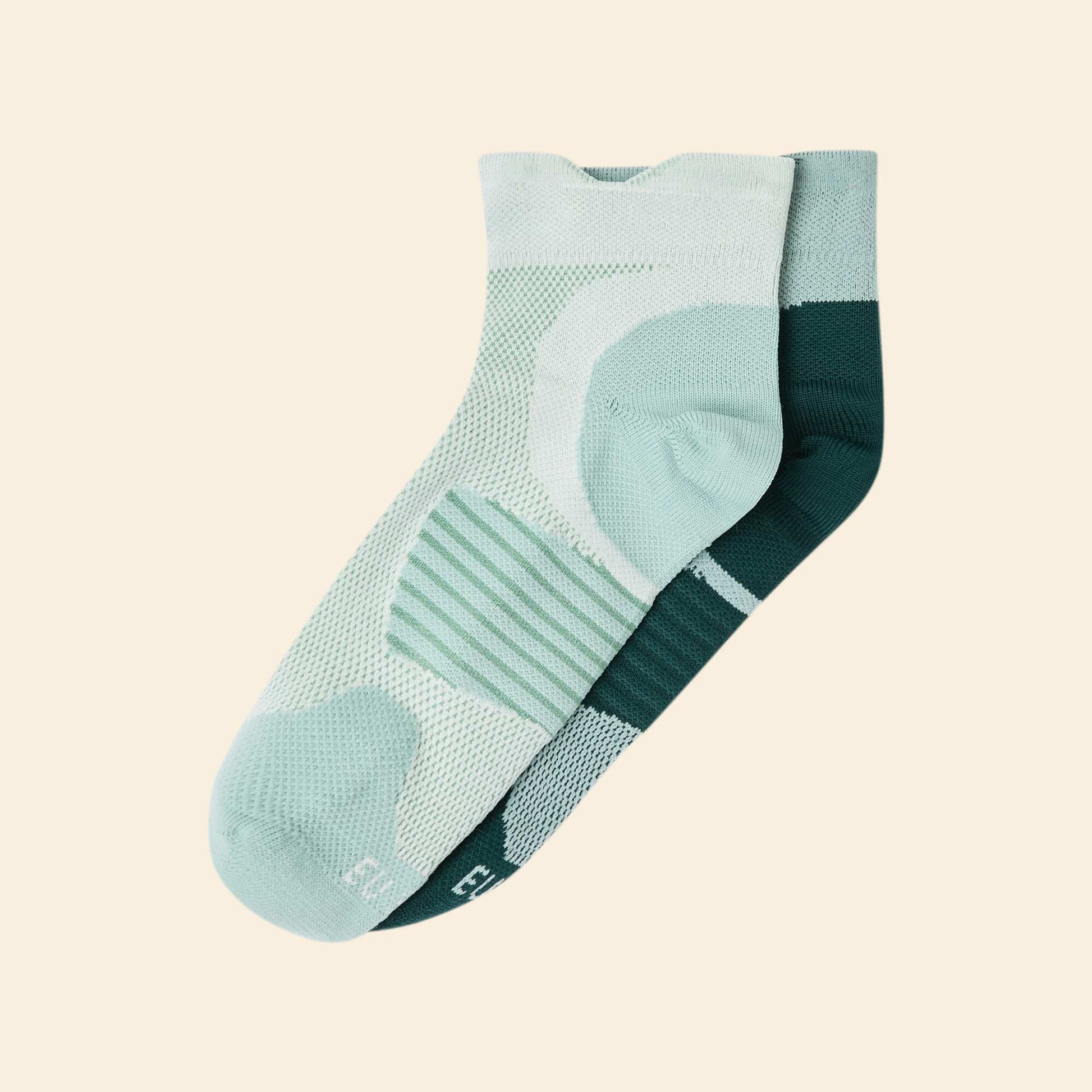 Lot de 2 paires de chaussettes hautes compressives unie VERT